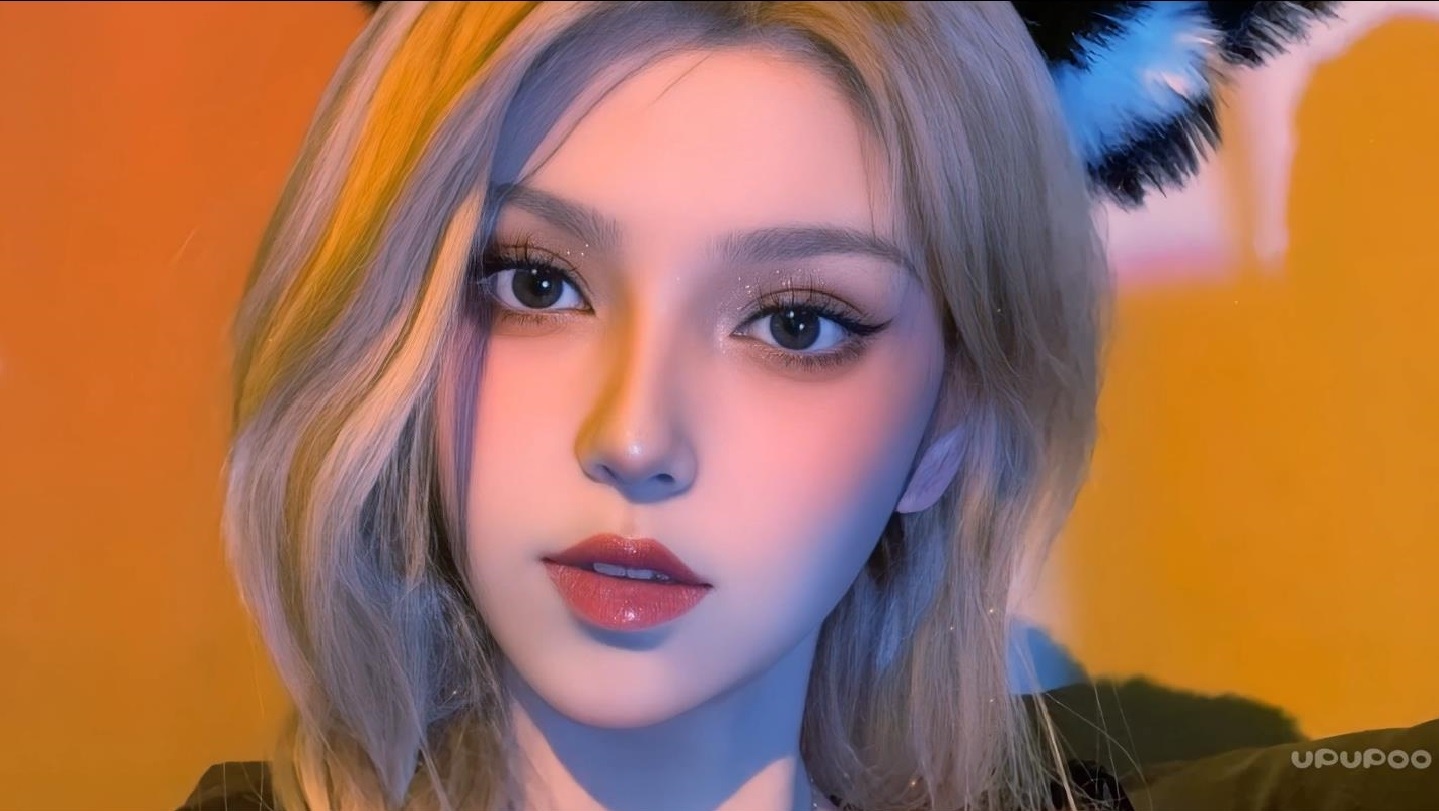CGI woman with blonde hair and bunny ears HD Wallpaper