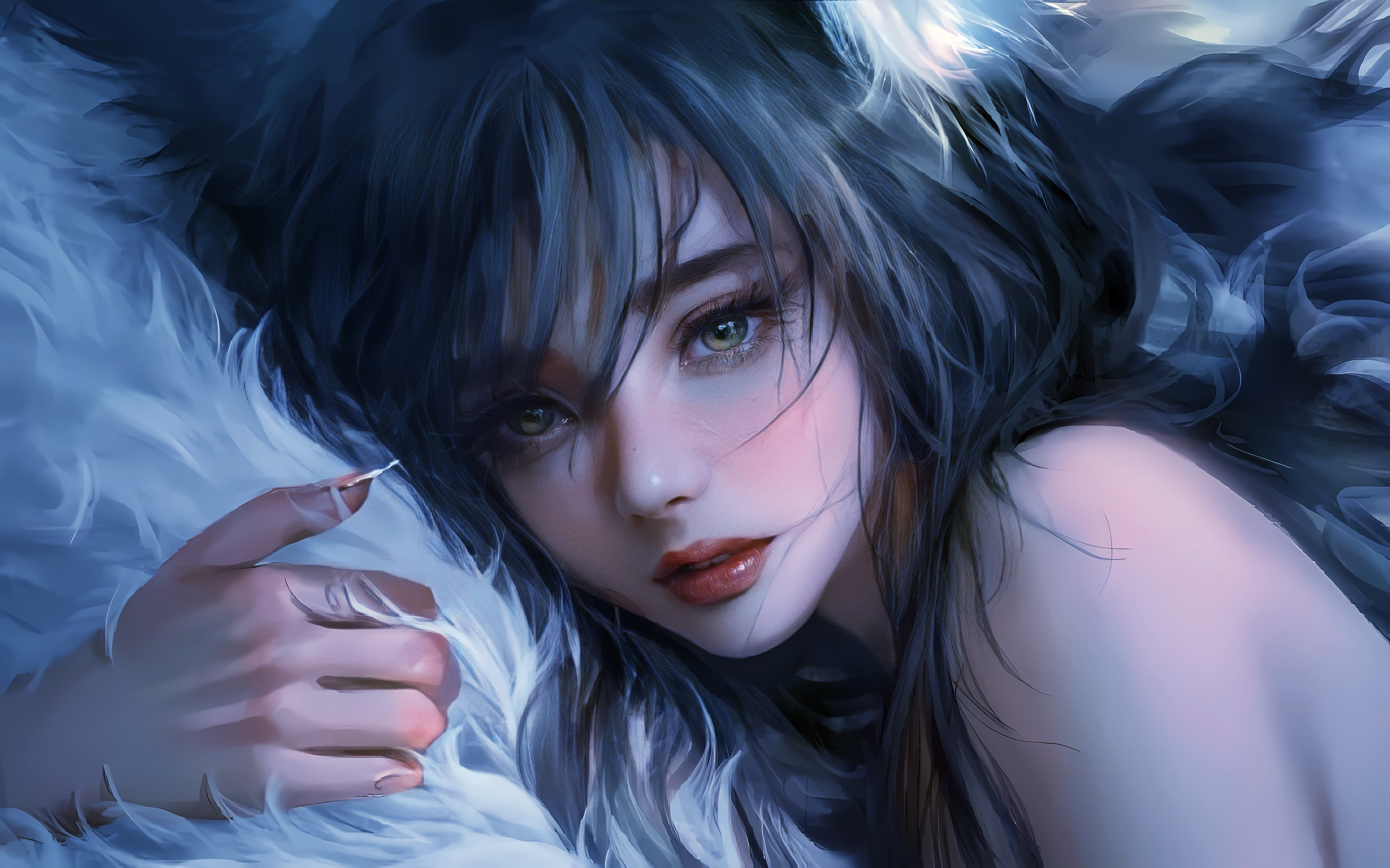 4K Ahri from League of Legends by Nixeu HD Wallpaper