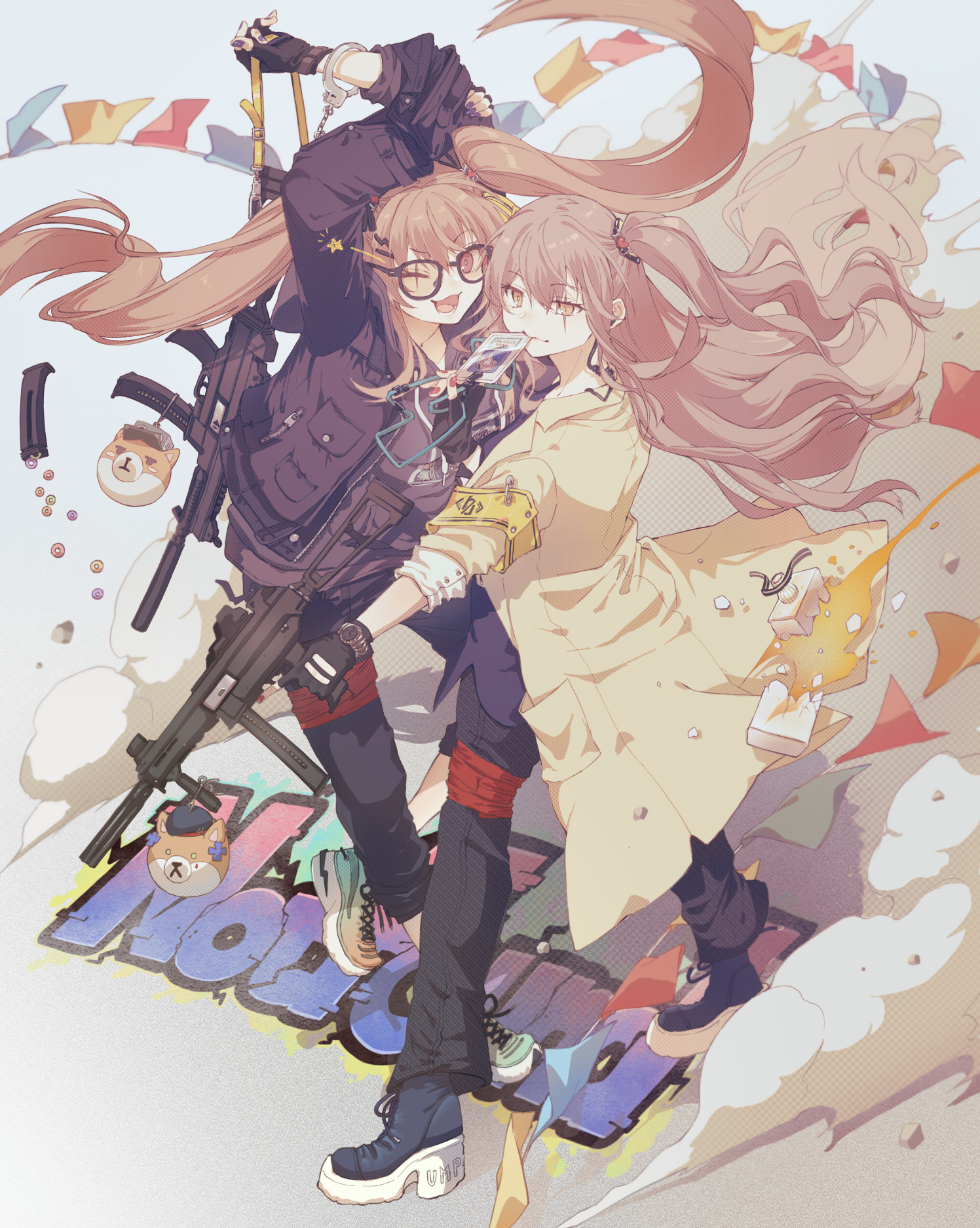 Girls Frontline UMP45 and UMP9 fan art HD Phone Wallpaper