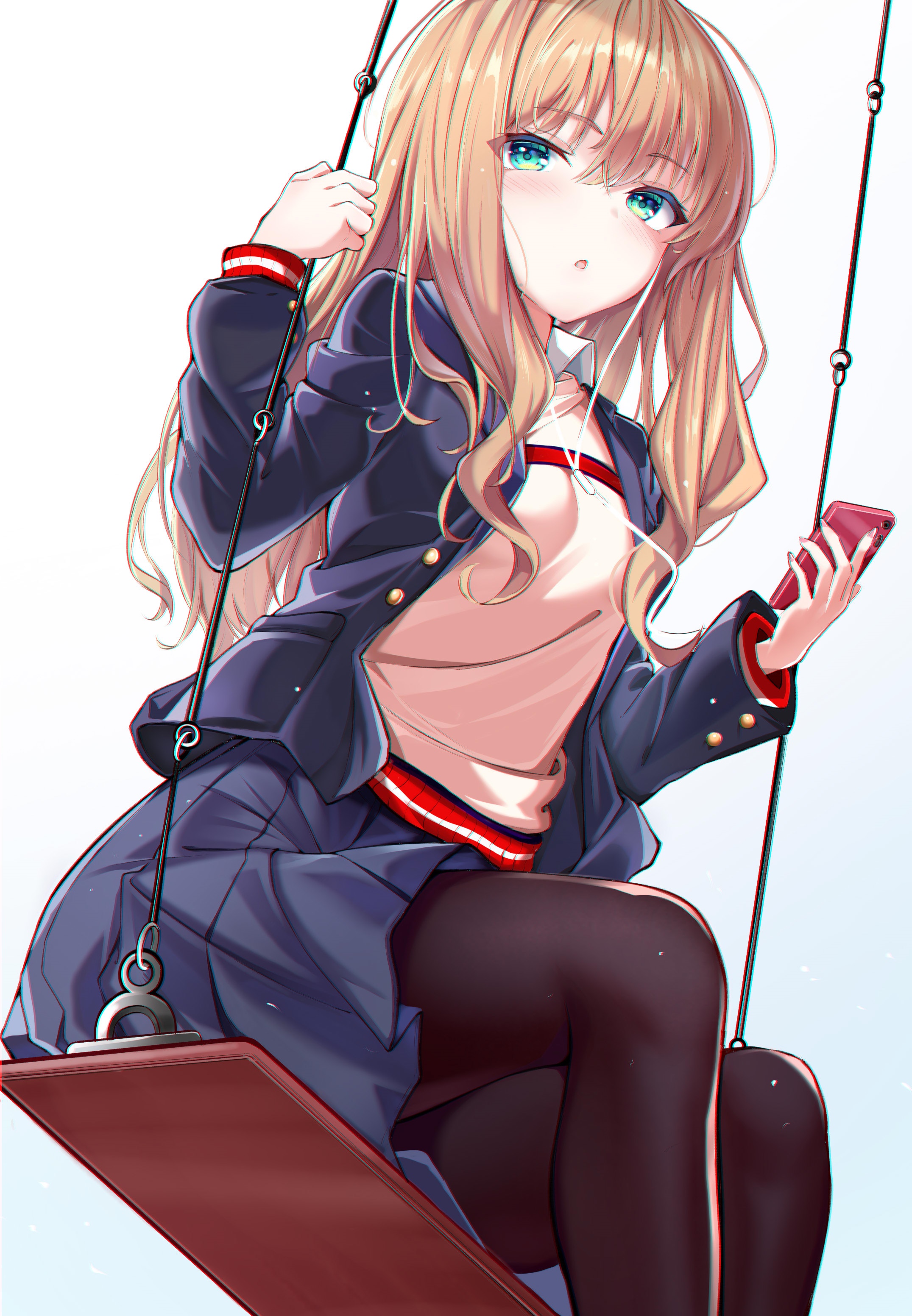 Minami Yume from SSSS.Dynazenon on a swing HD Phone Wallpaper