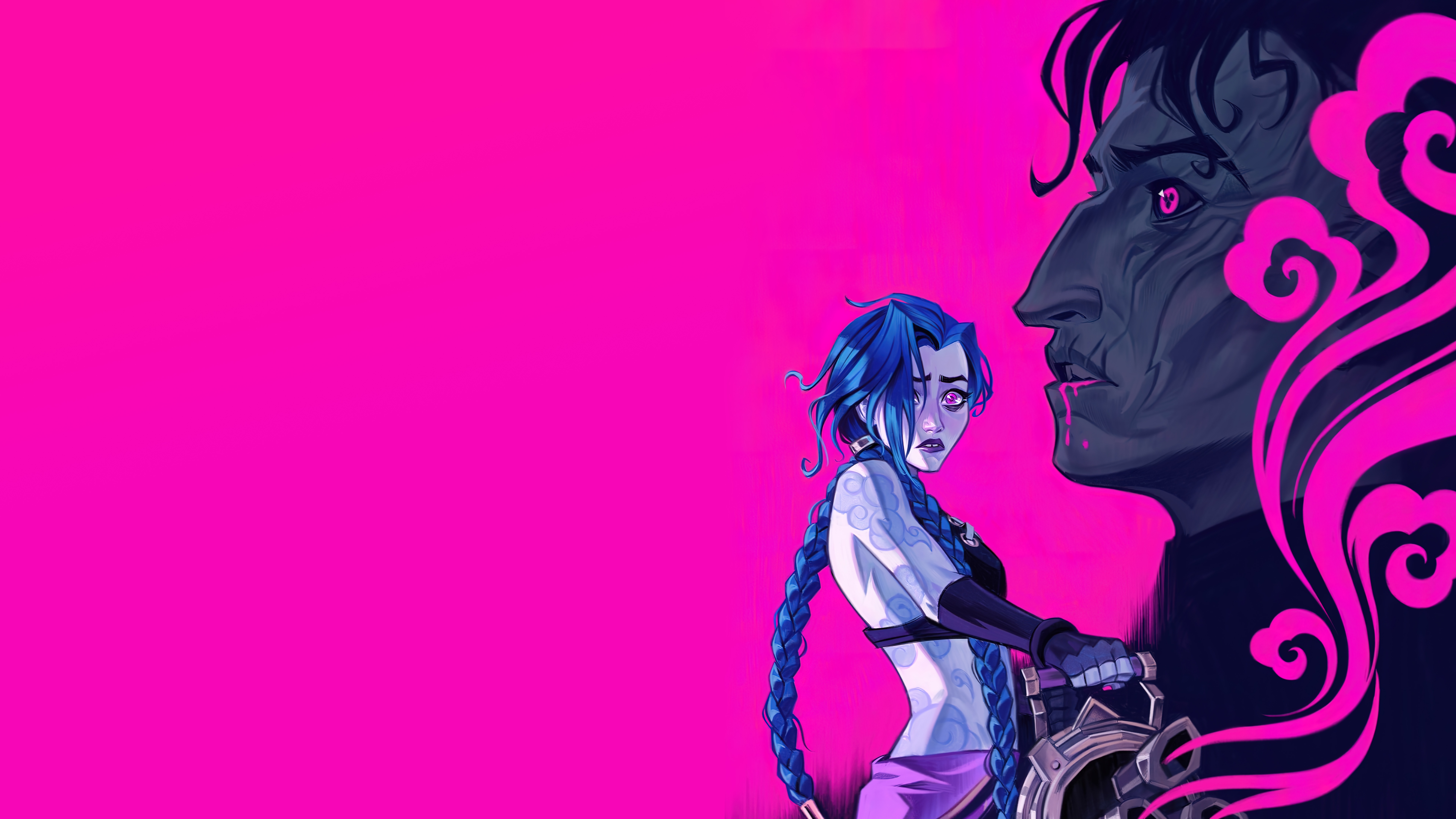 Jinx and Silco from Arcane HD Wallpaper