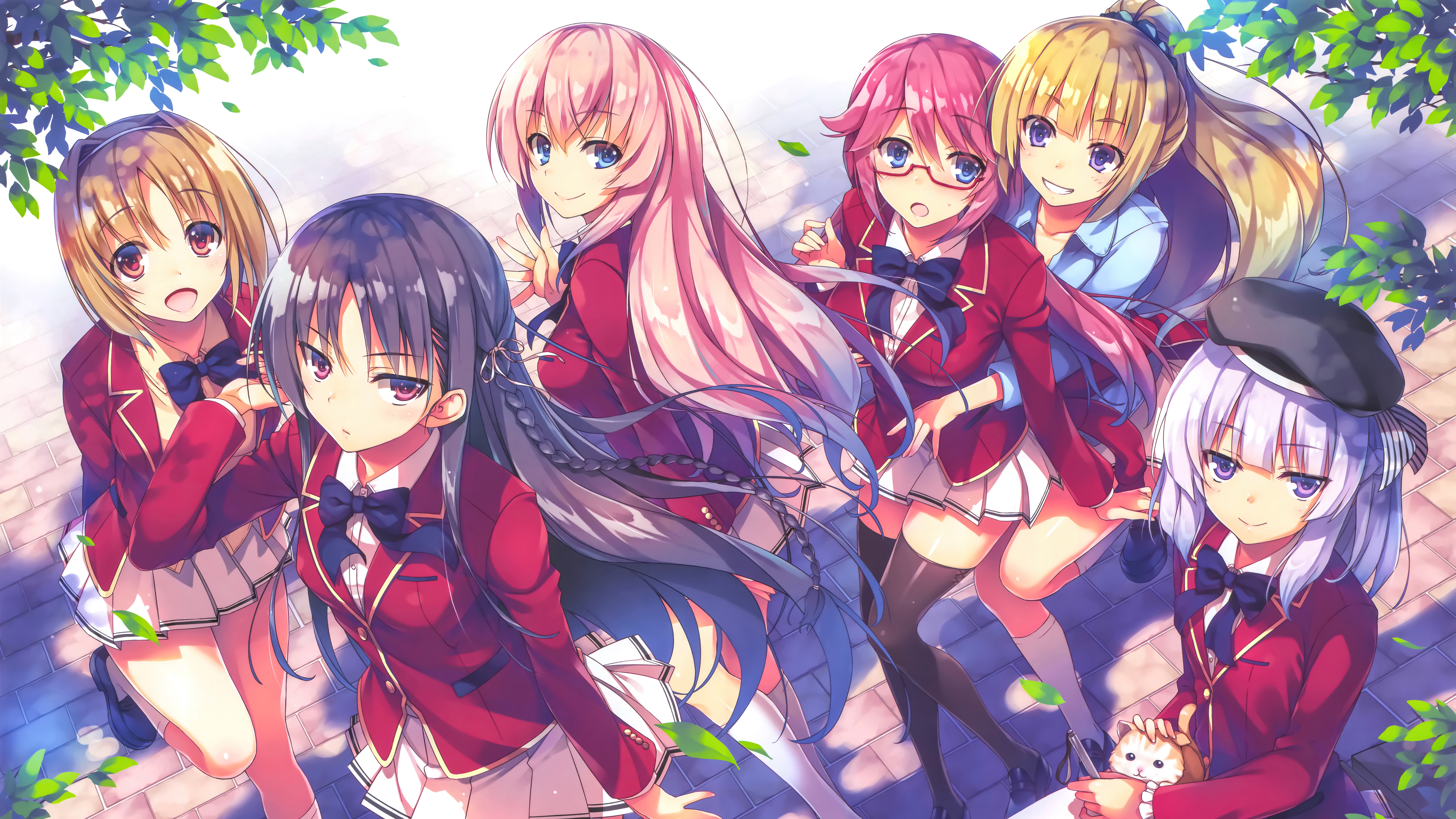 Classroom of the Elite 4K school uniform girls HD Wallpaper