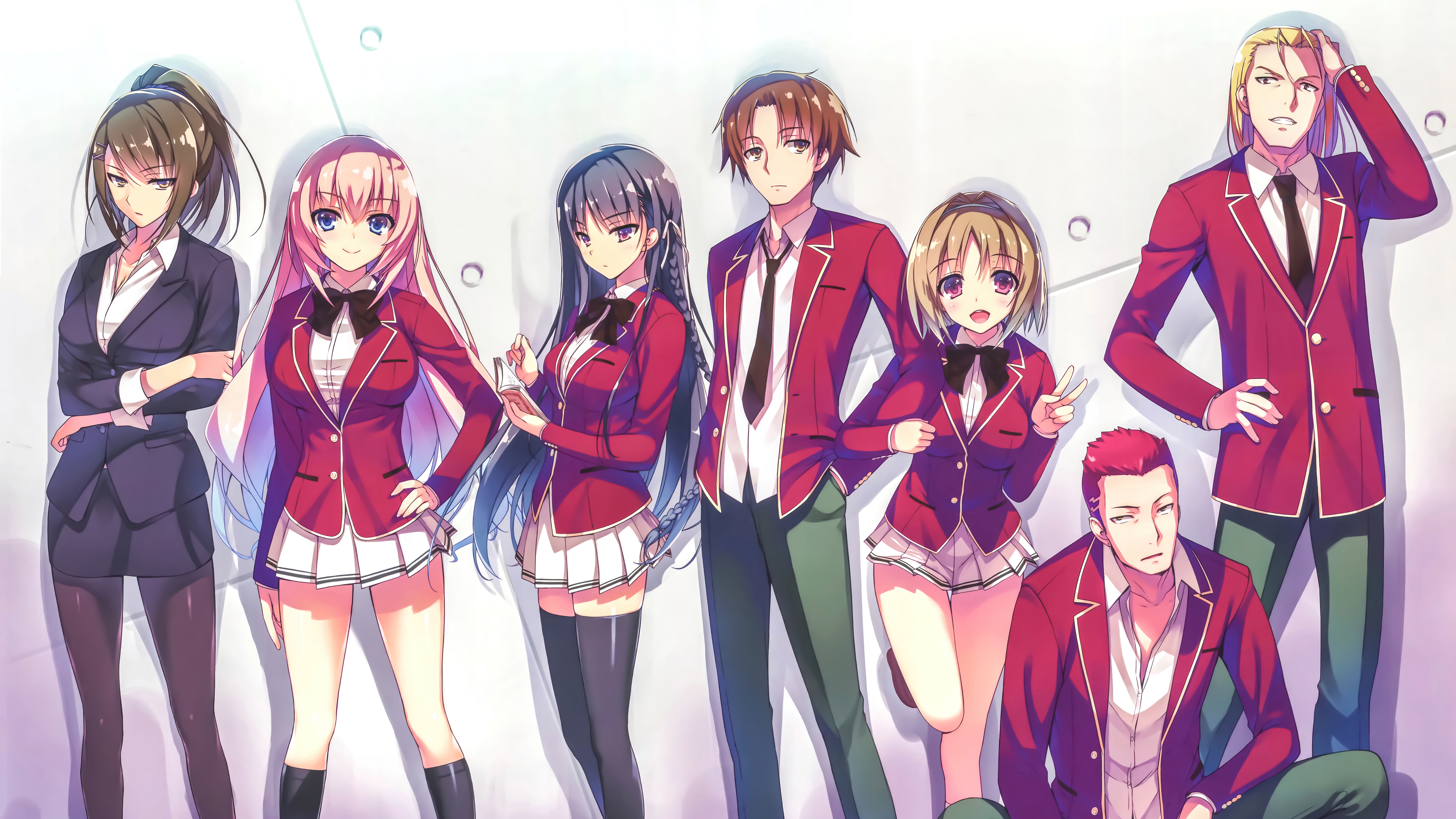 Classroom of the Elite 4K anime characters HD Wallpaper
