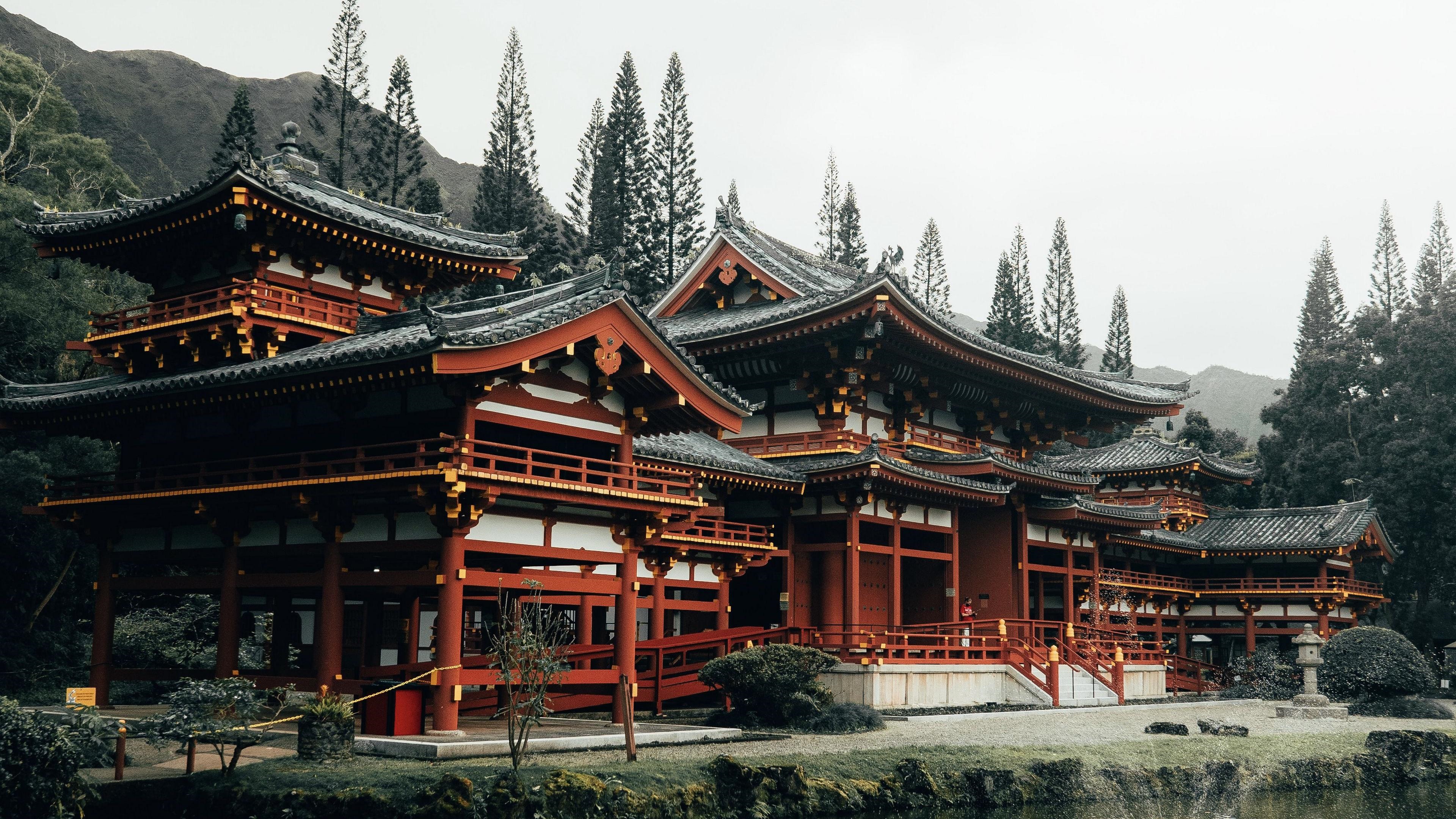 The Byodo-In Temple in Hawaii HD Wallpaper