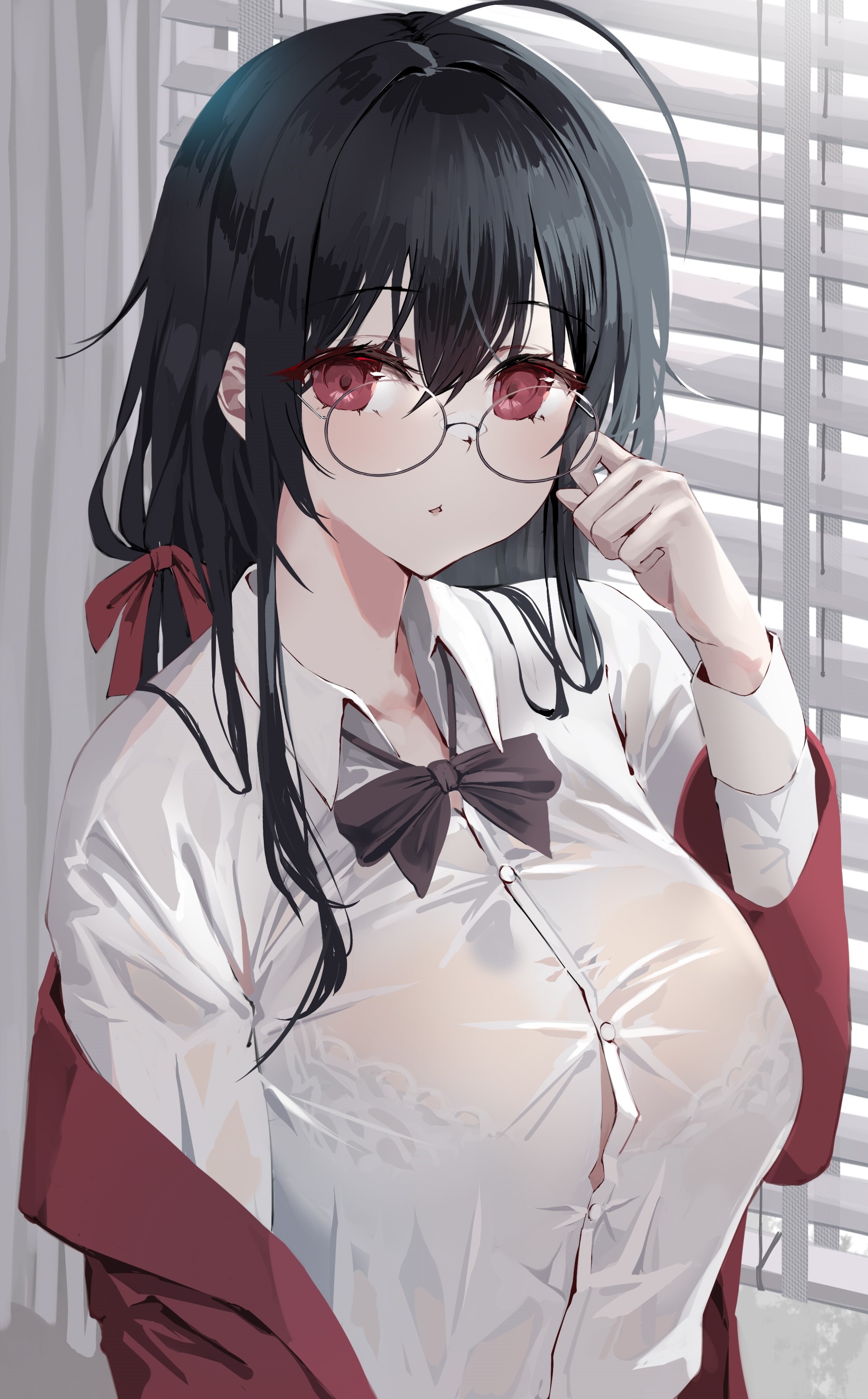Azur Lane Taihou fan art with glasses HD Phone Wallpaper