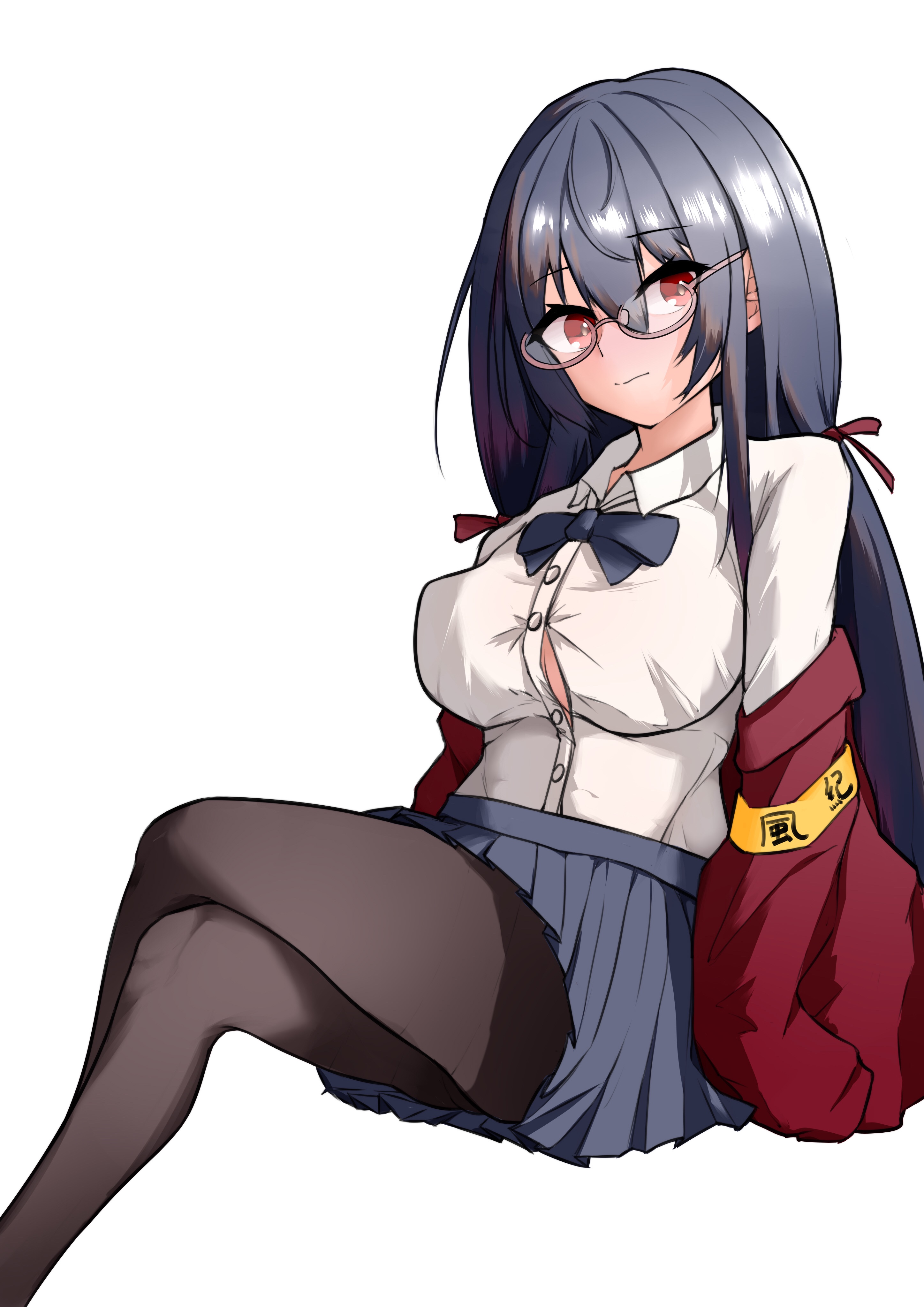 Azur Lane fan art of Taihou with glasses HD Phone Wallpaper