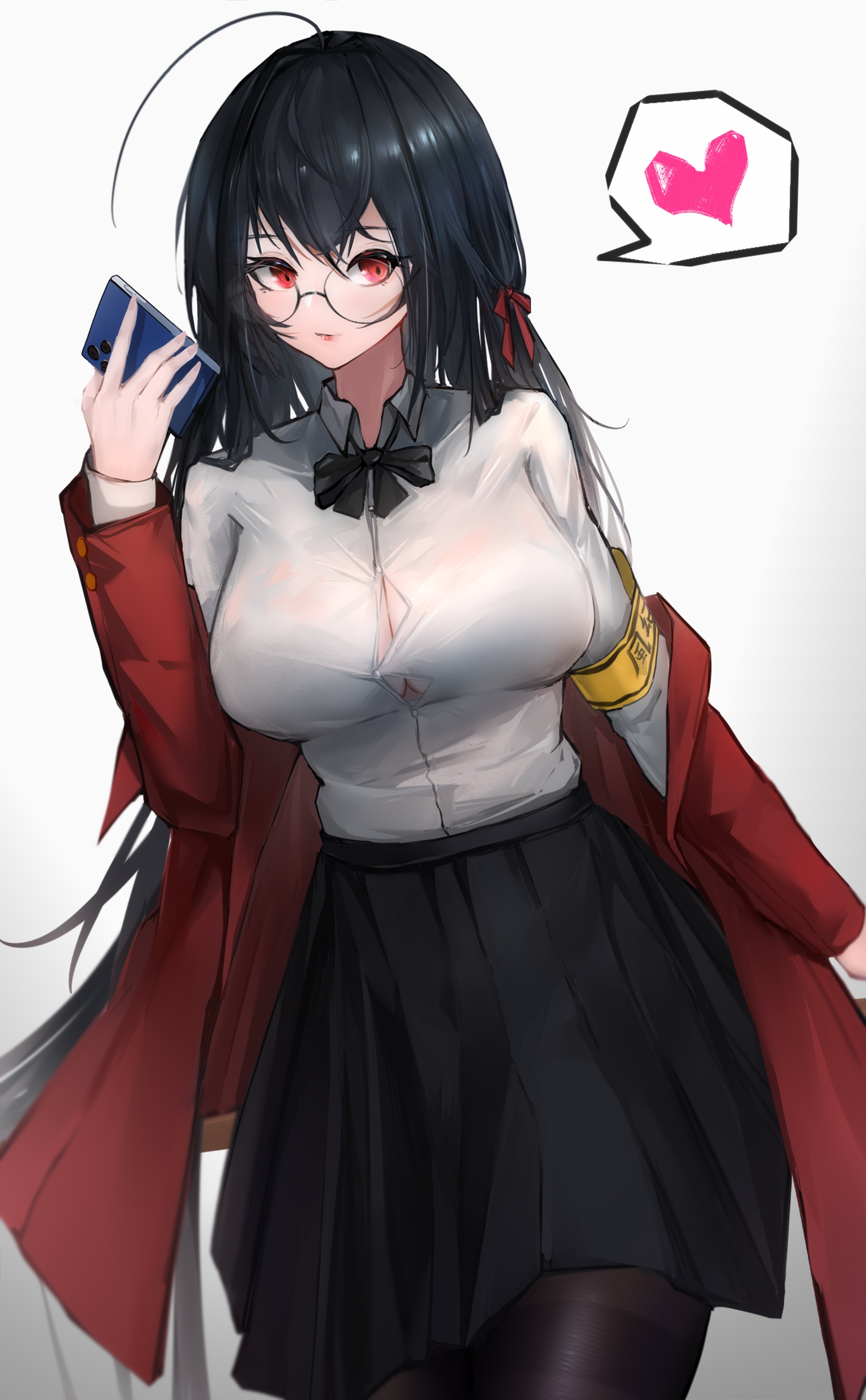 Azur Lane fan art of Taihou with glasses HD Phone Wallpaper