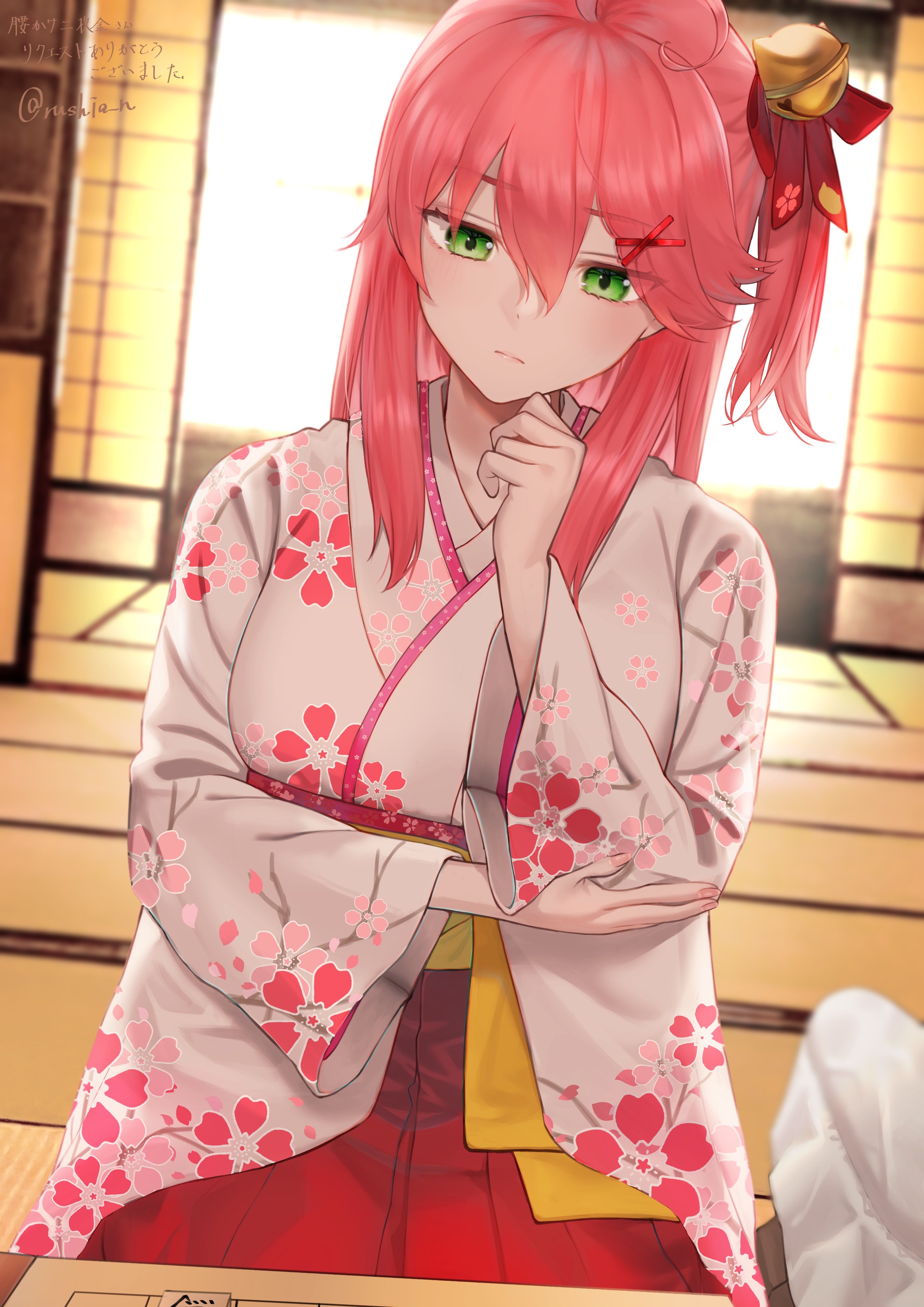 Sakura Miko in a Kimono HD Phone Wallpaper