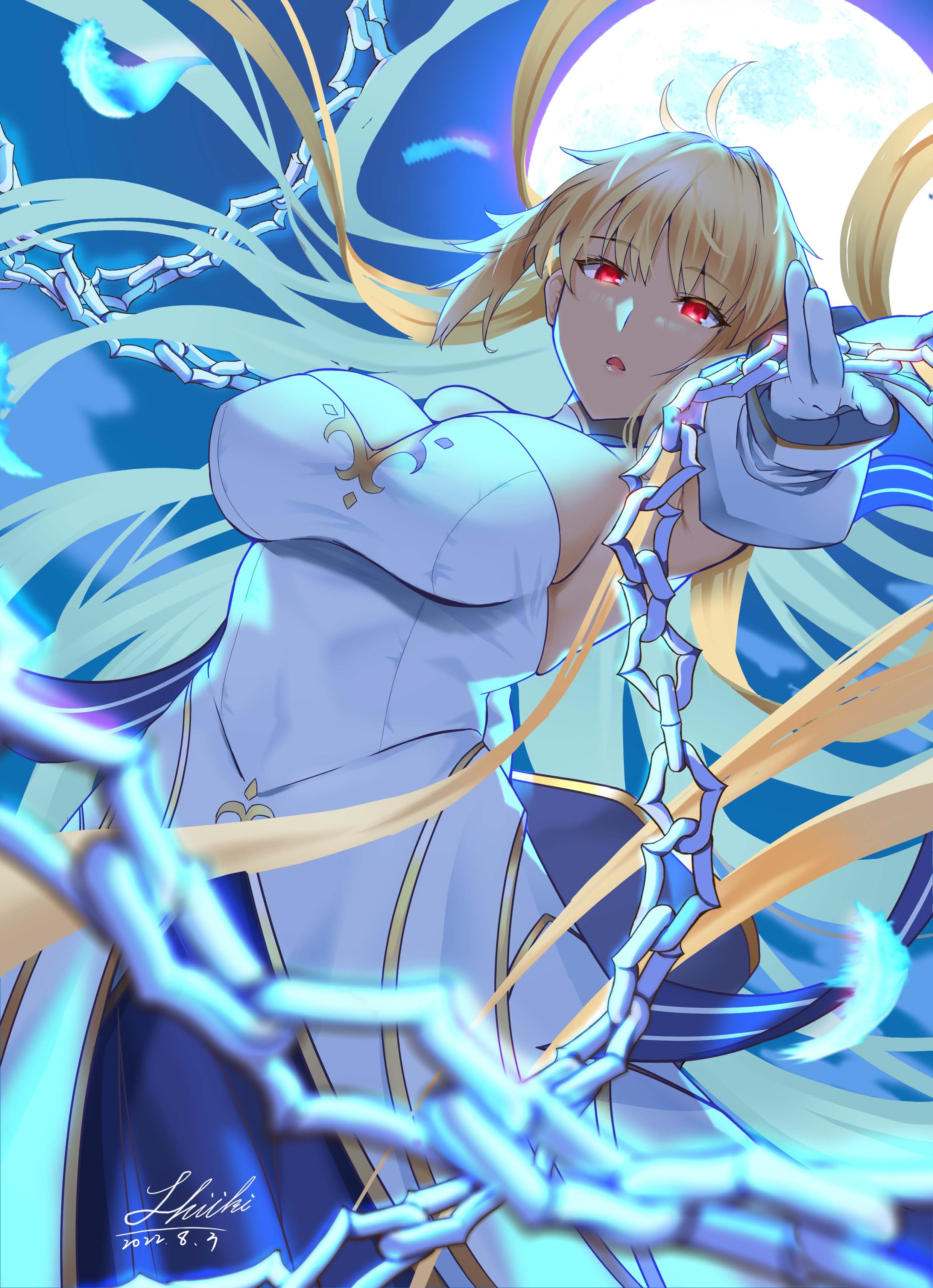 Arcueid Brunestud from Fate/Grand Order with chains HD Phone Wallpaper