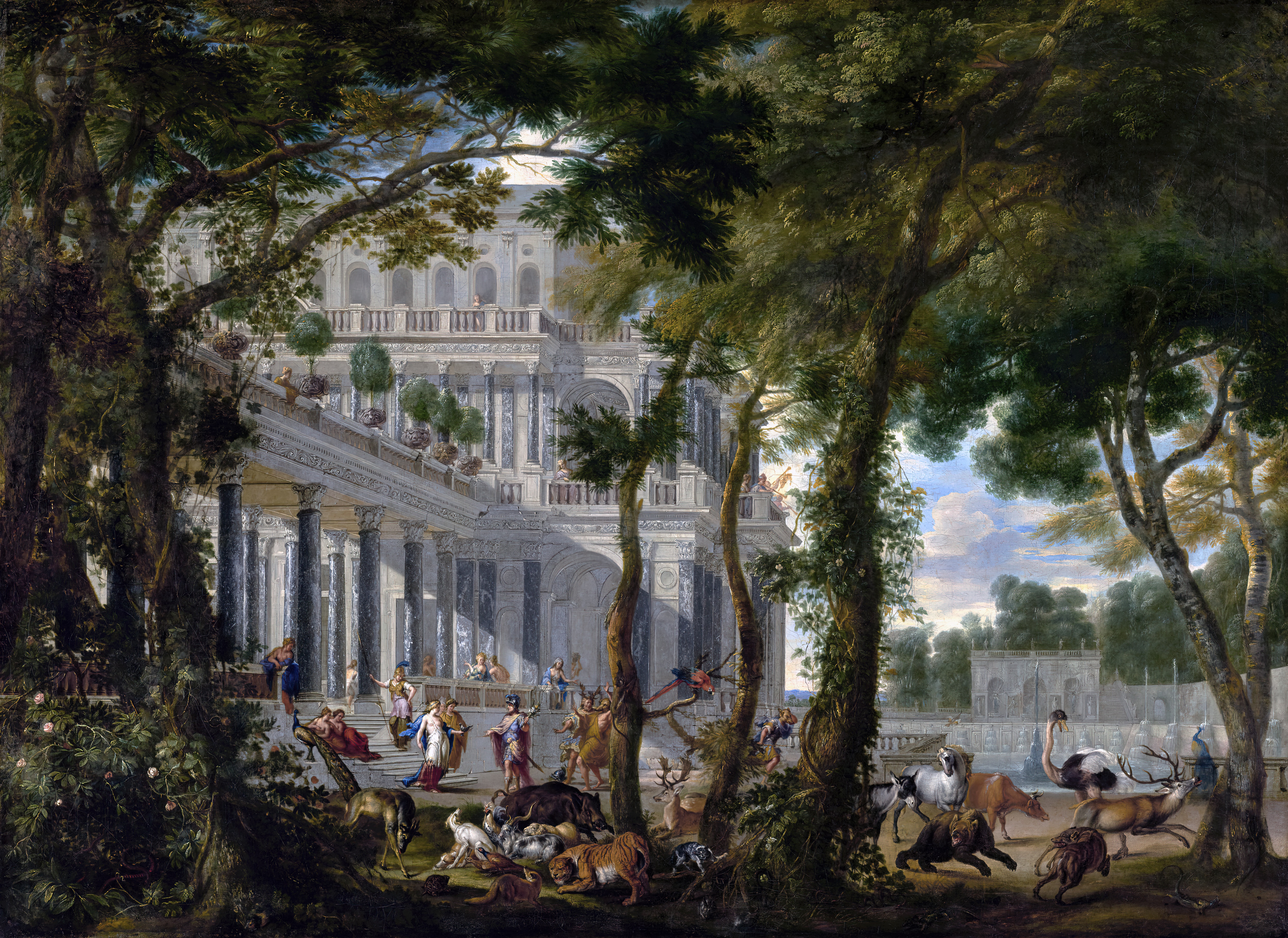 Ulysses at the Palace of Circe by Carl Borromäus Andreas Ruthart HD Wallpaper