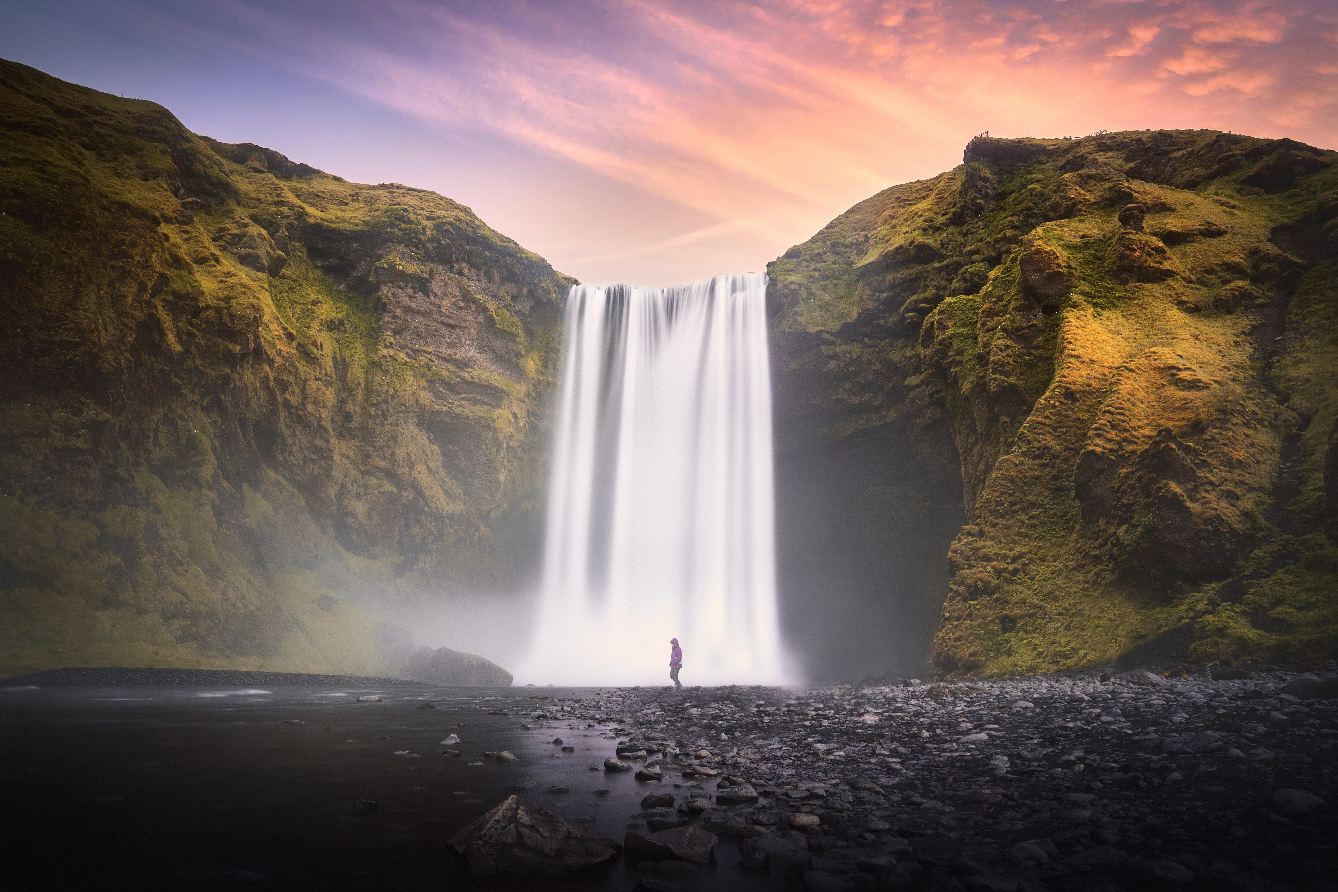 4K Skogafoss Falls in Iceland HD Wallpaper