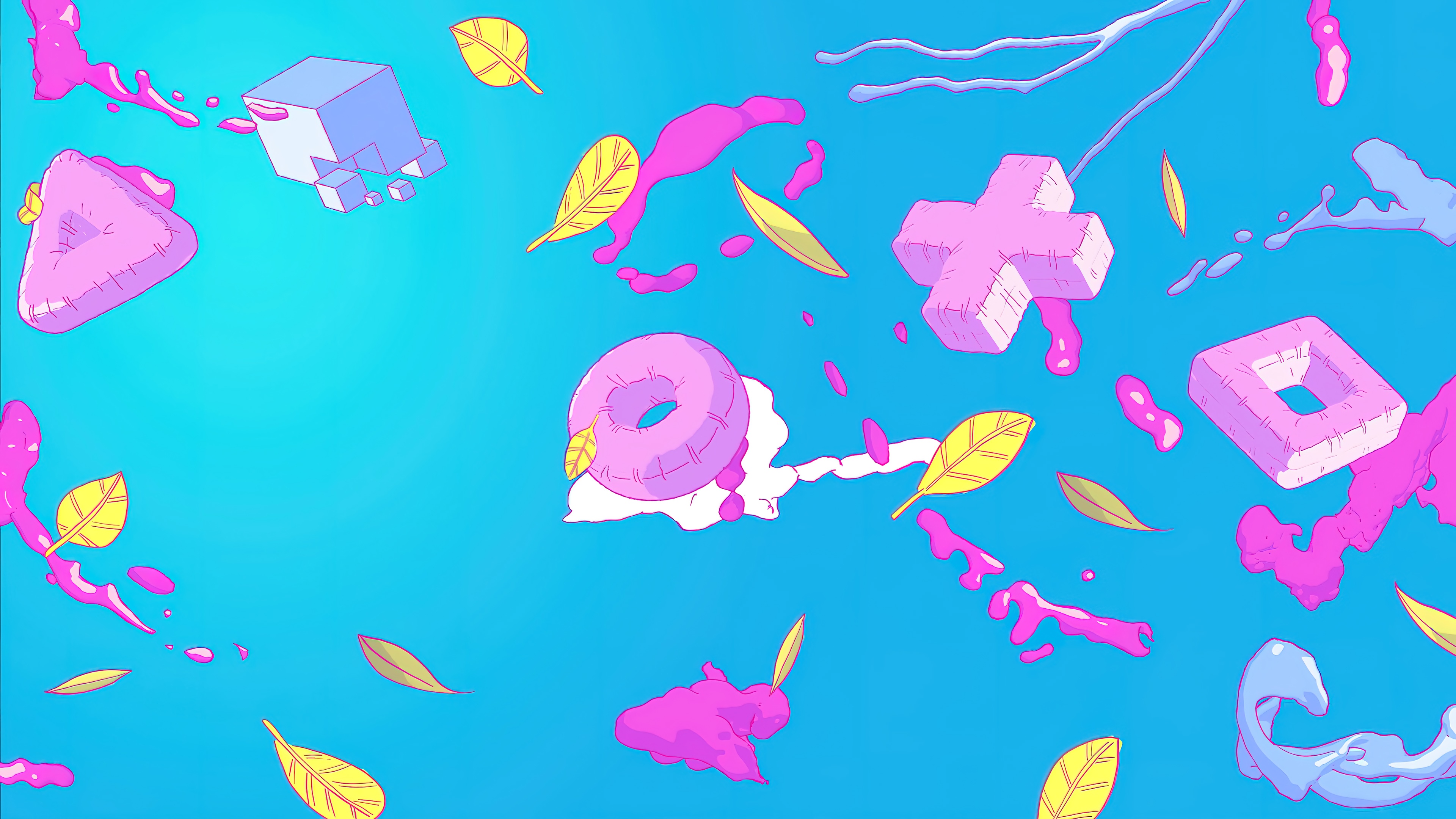 4K PlayStation Symbols and Shapes HD Wallpaper