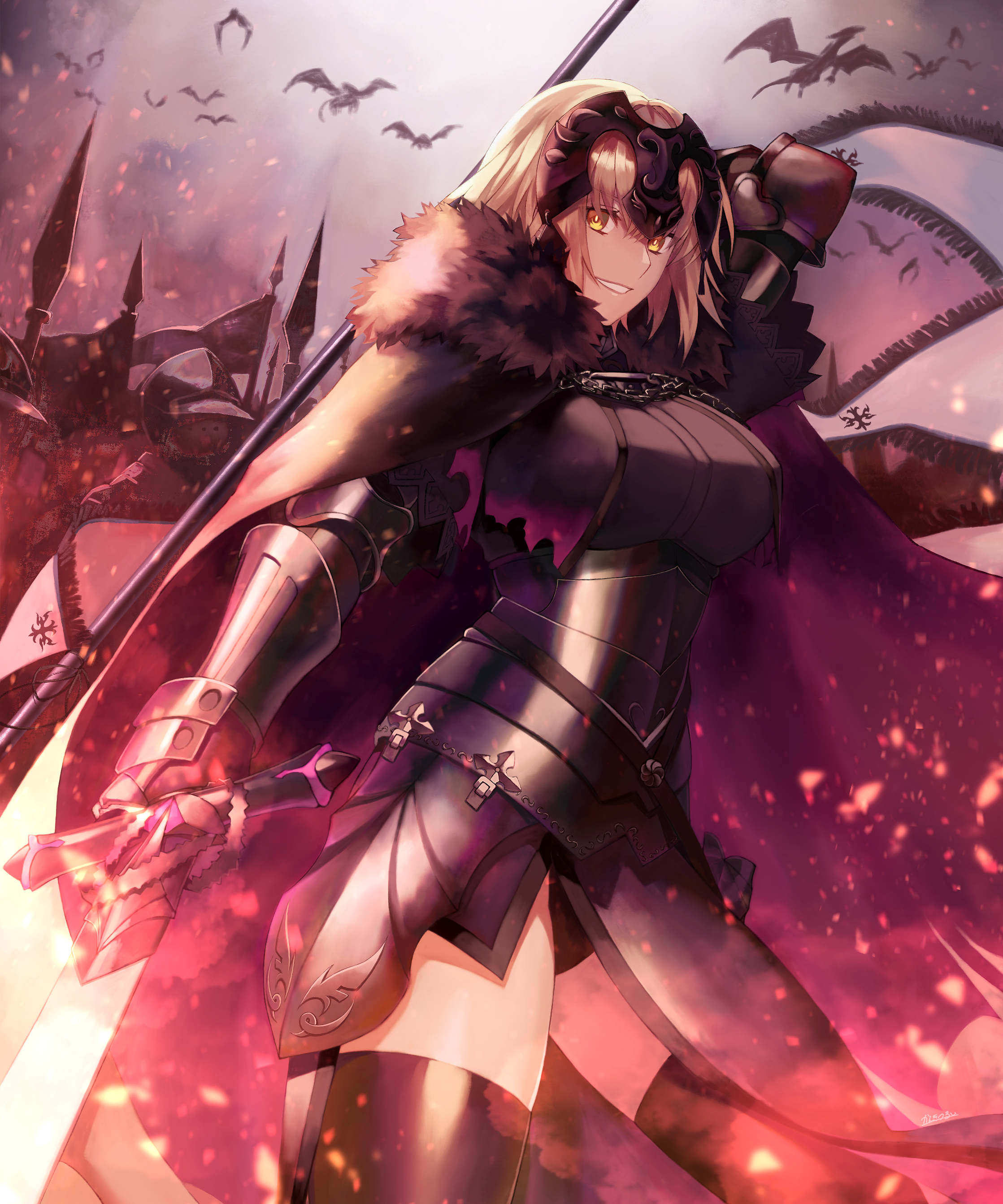 Jeanne d'Arc Alter from Fate/Grand Order HD Phone Wallpaper