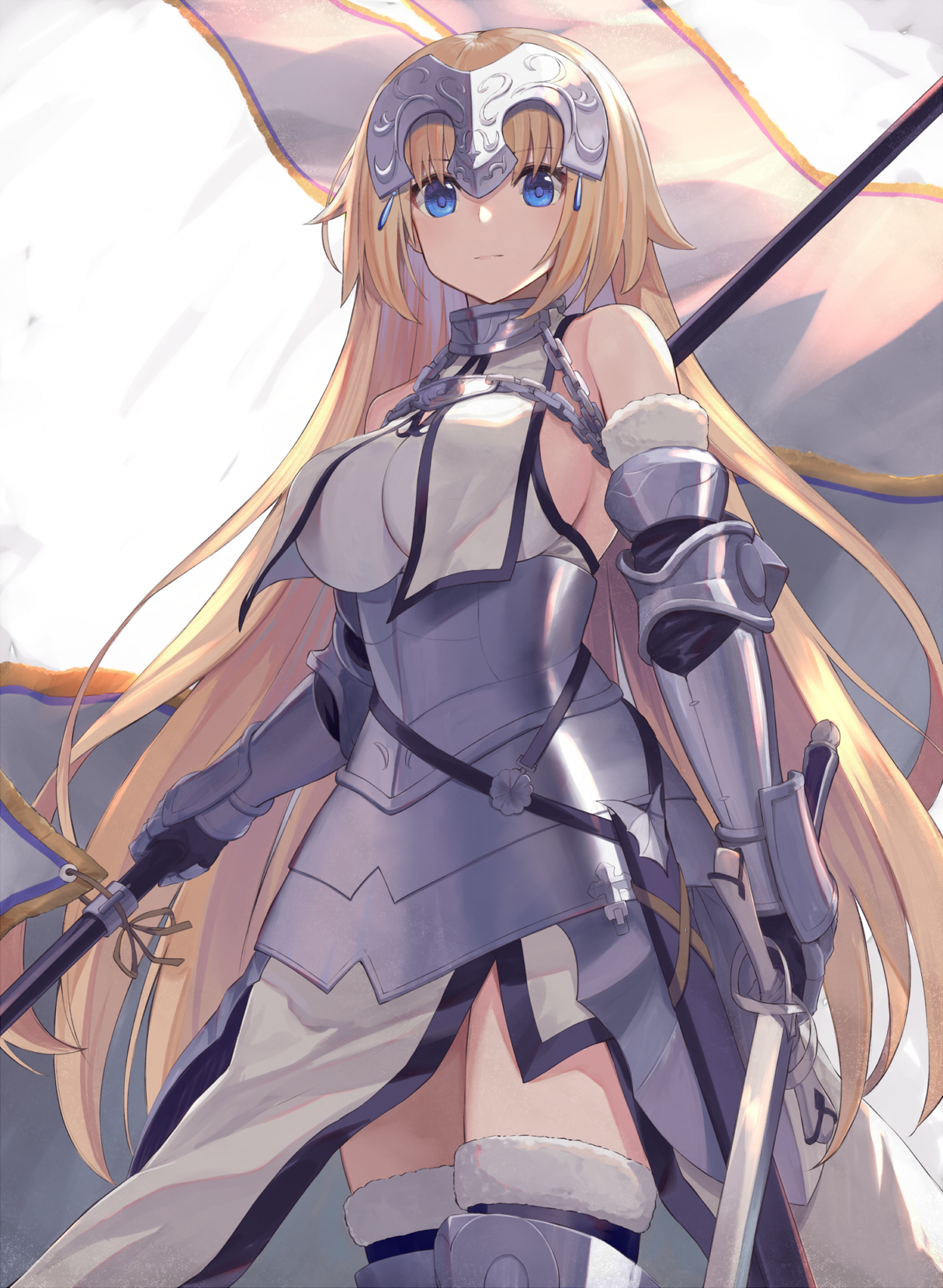 Jeanne d'Arc from Fate/Apocrypha in Armor HD Phone Wallpaper