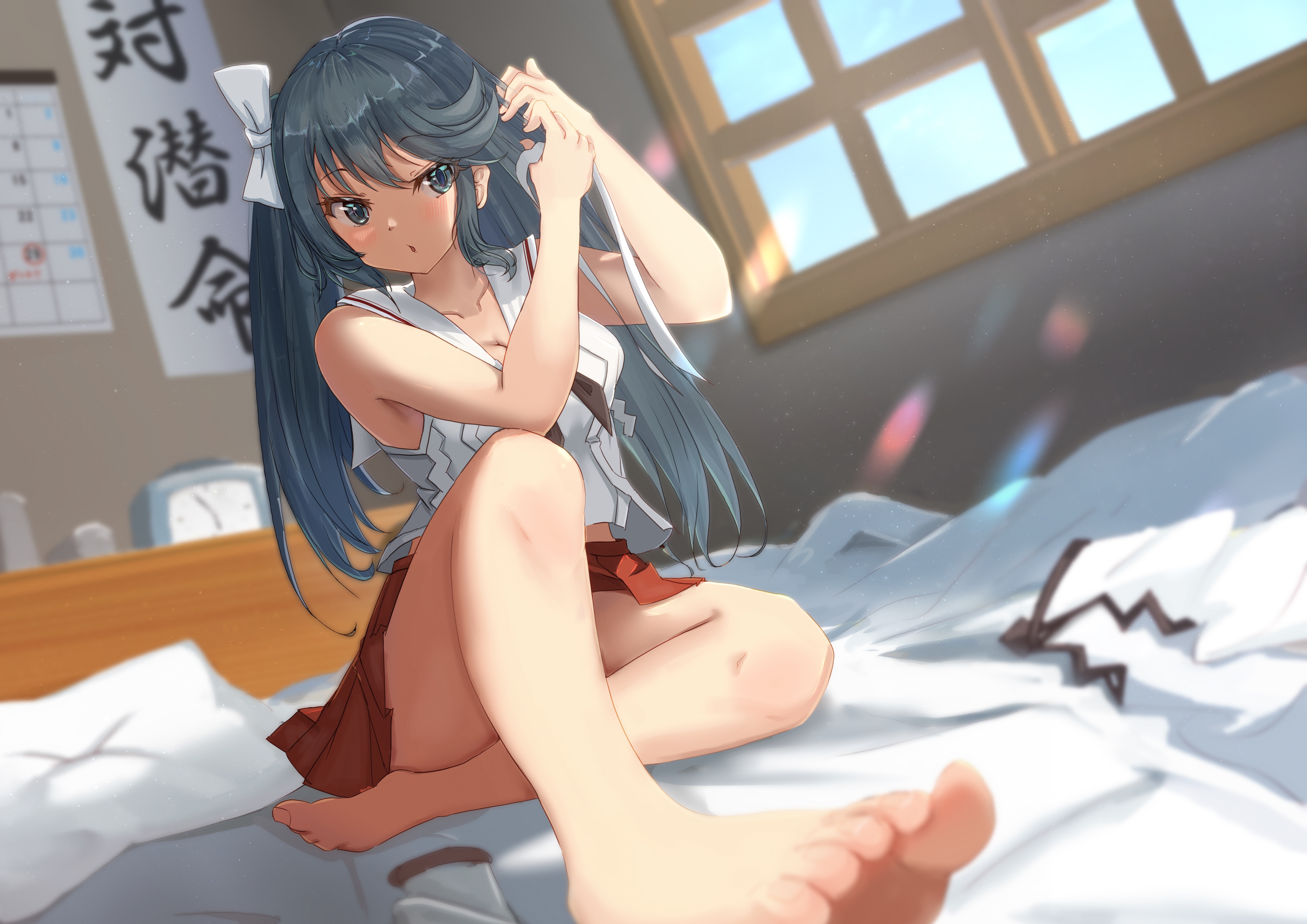 4K fan art of Isuzu from Kantai Collection HD Wallpaper
