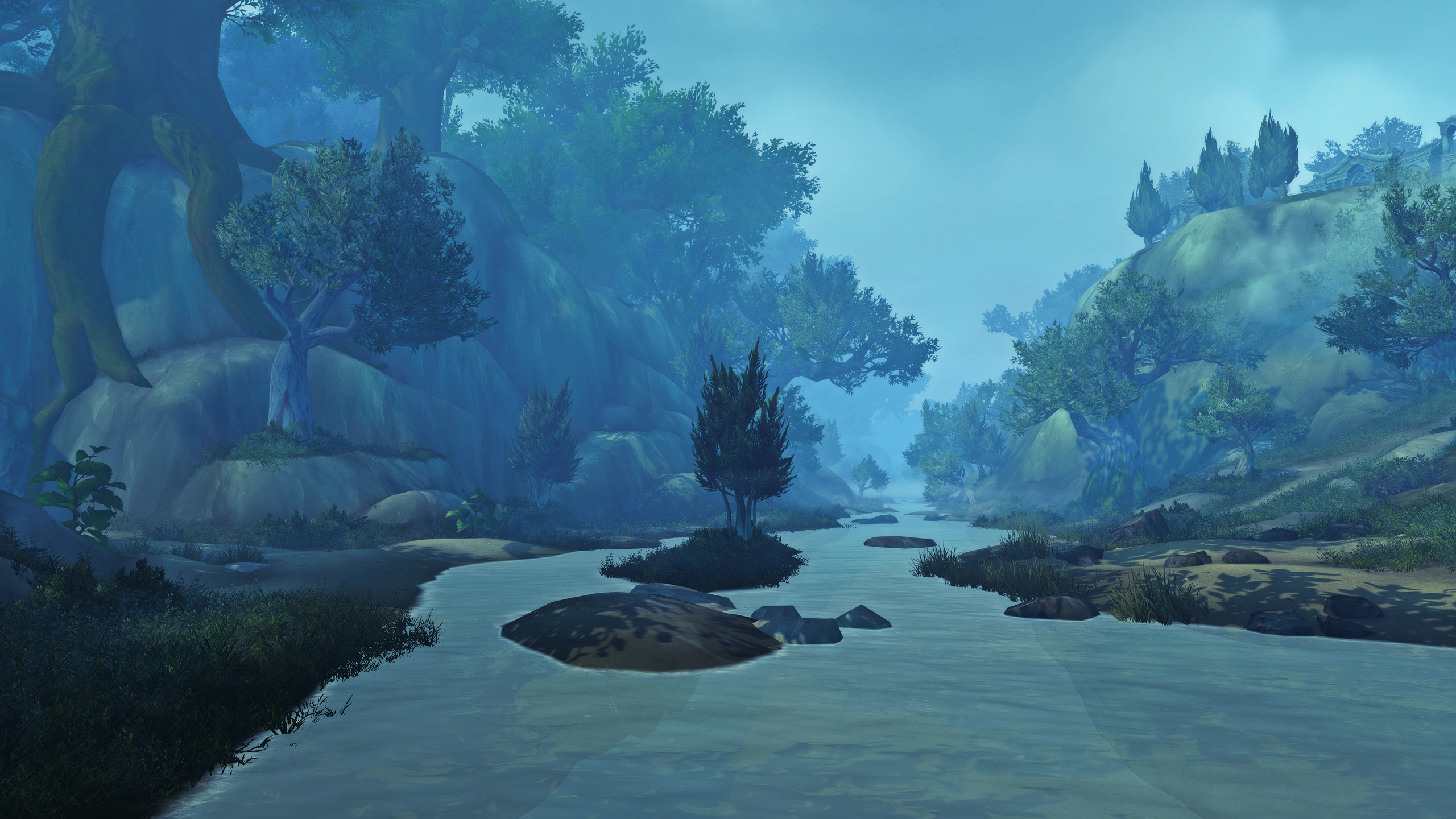 World of Warcraft: Battle for Azeroth river landscape HD Wallpaper