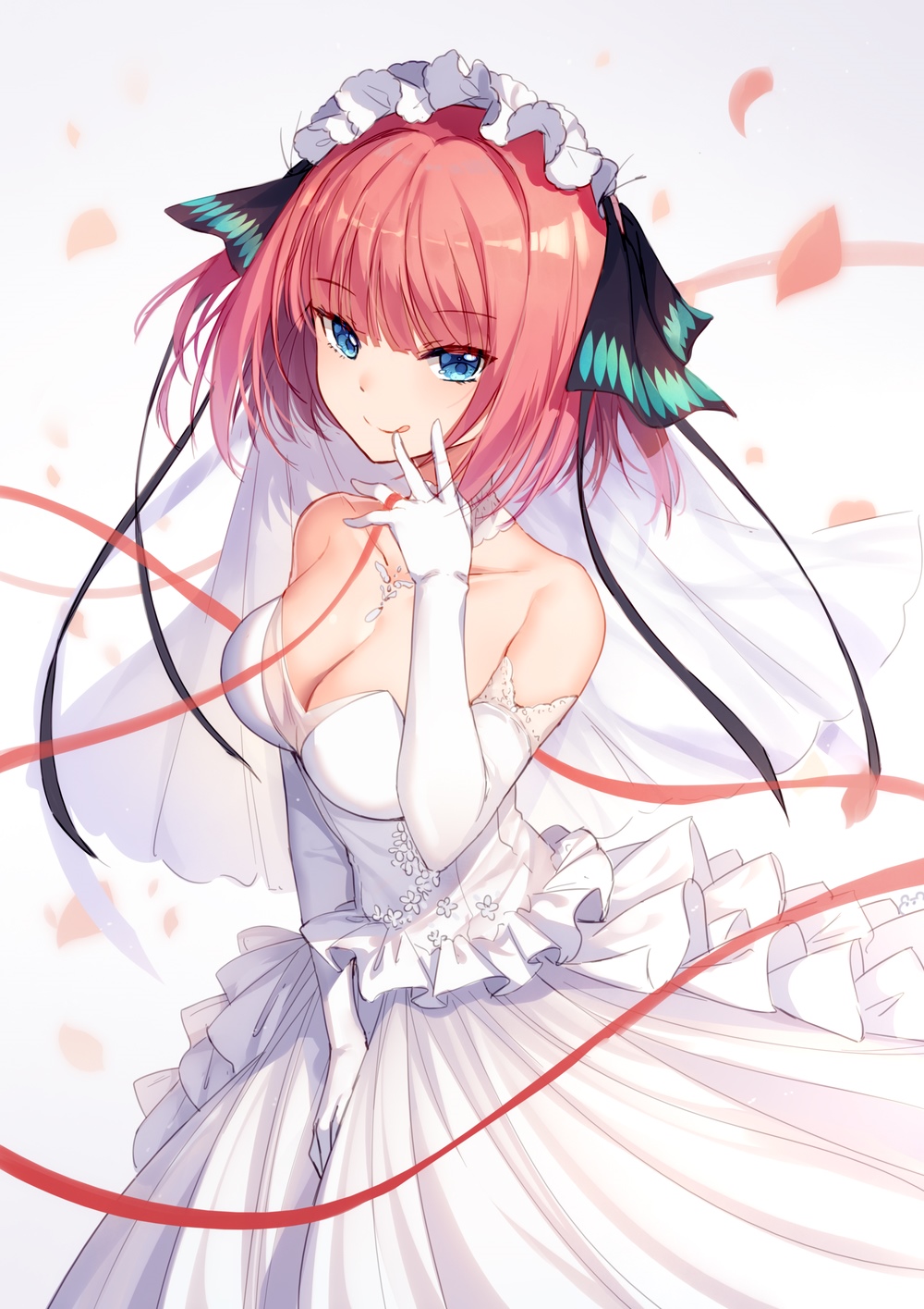 Nakano Nino in a Wedding Dress HD Phone Wallpaper