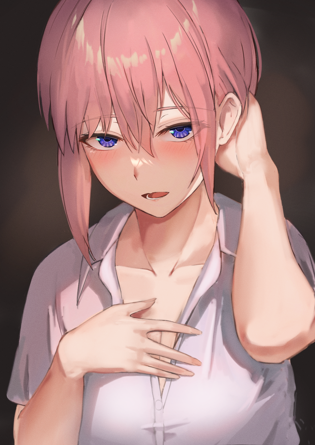 Nakano Ichika from 5-toubun no Hanayome fan art HD Phone Wallpaper