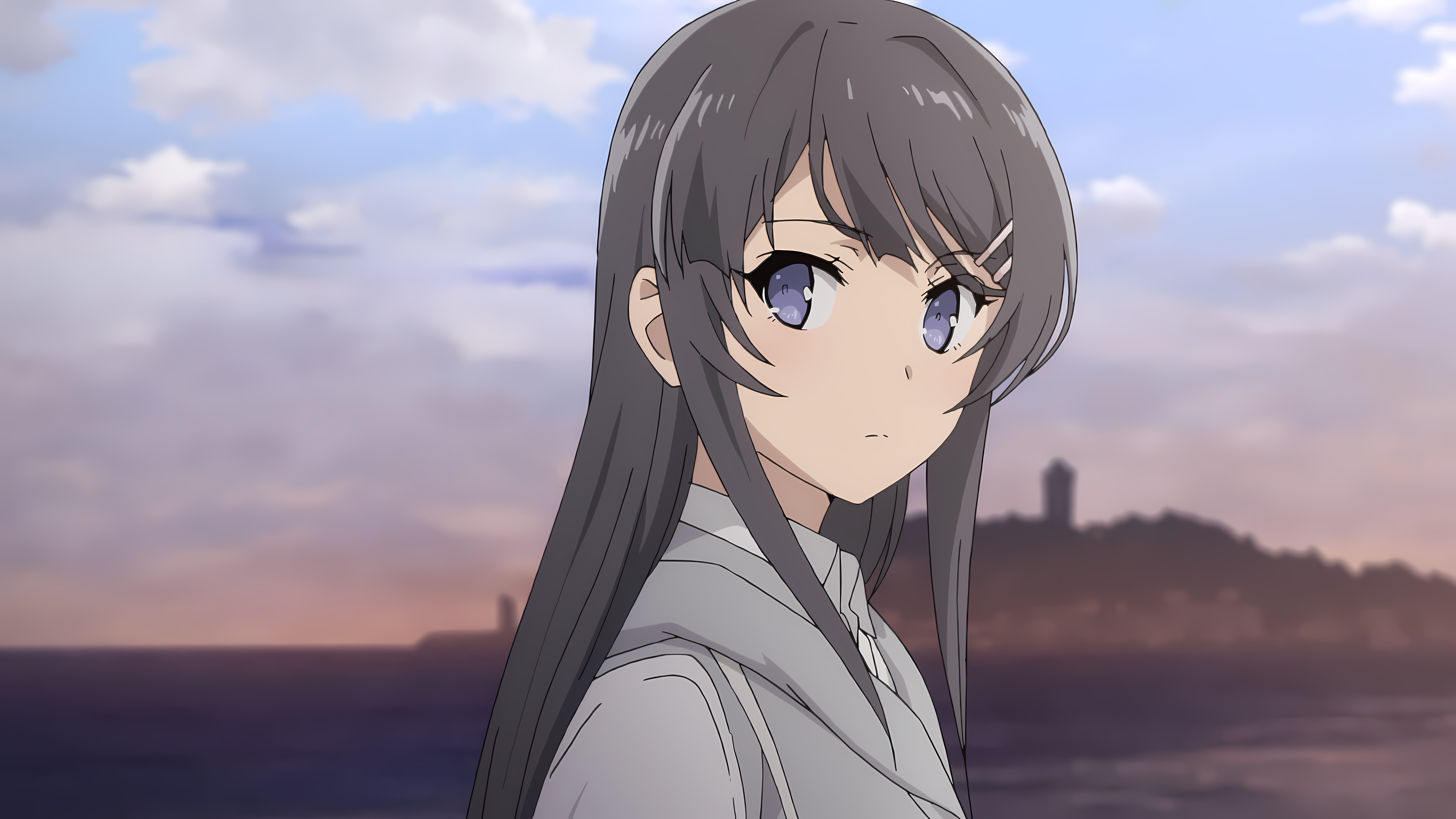 4K Anime screenshot of Sakurajima Mai HD Wallpaper