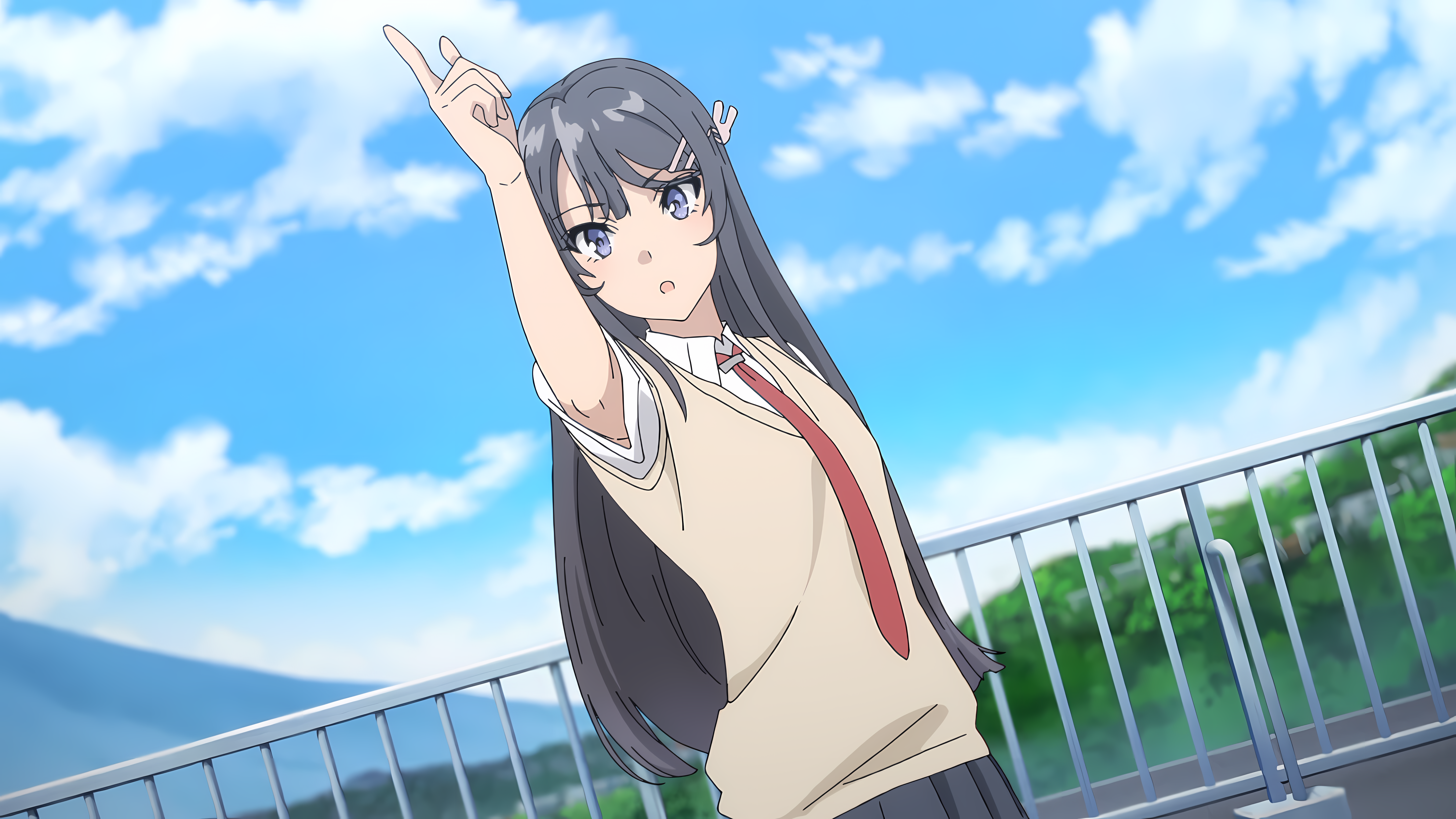 4K Seishun Buta Yarō wa Bunny Girl-senpai no Yume wo Minai Sakurajima Mai HD Wallpaper