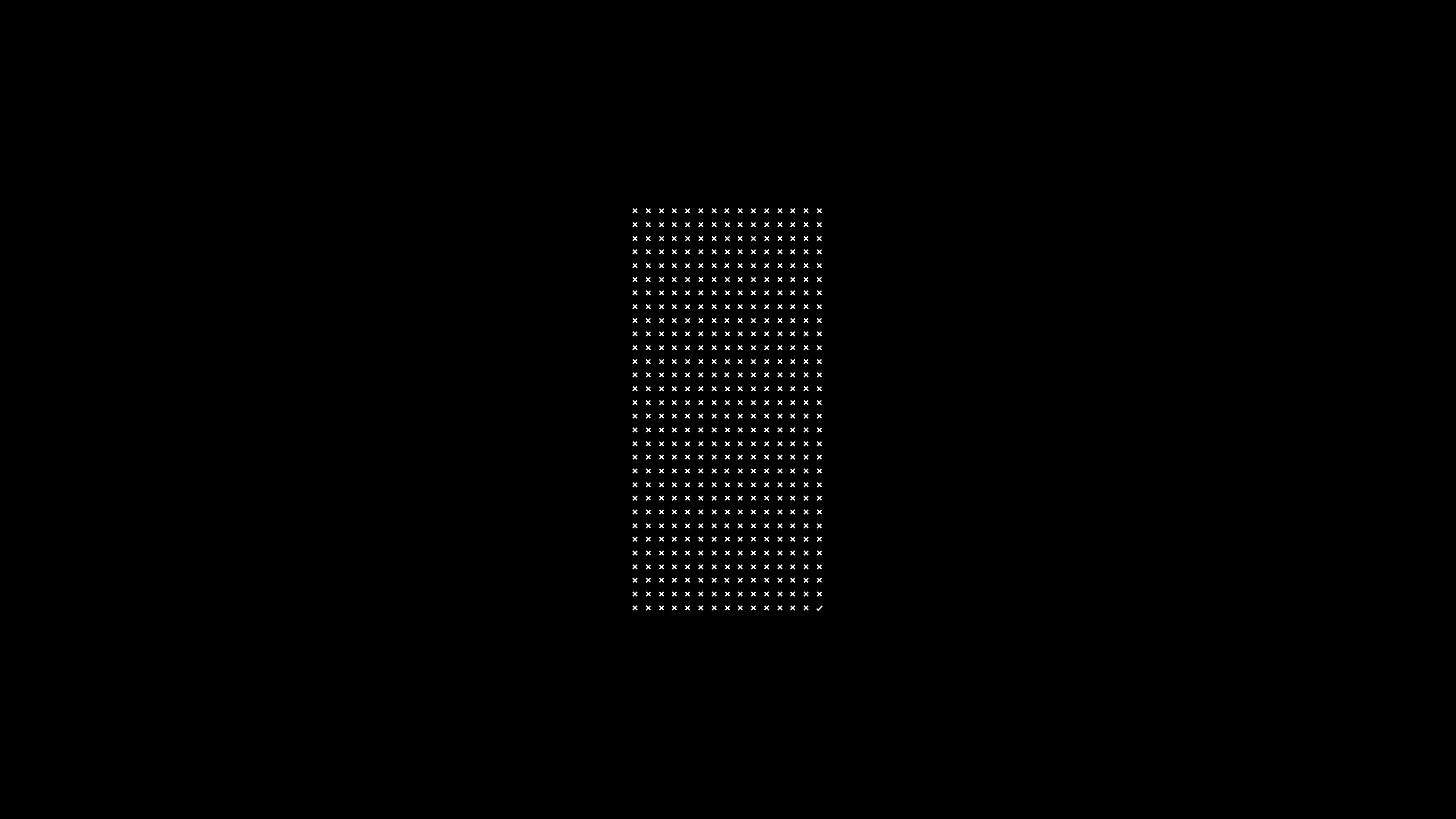 Jack Butcher's "I" logo on a black background HD Wallpaper