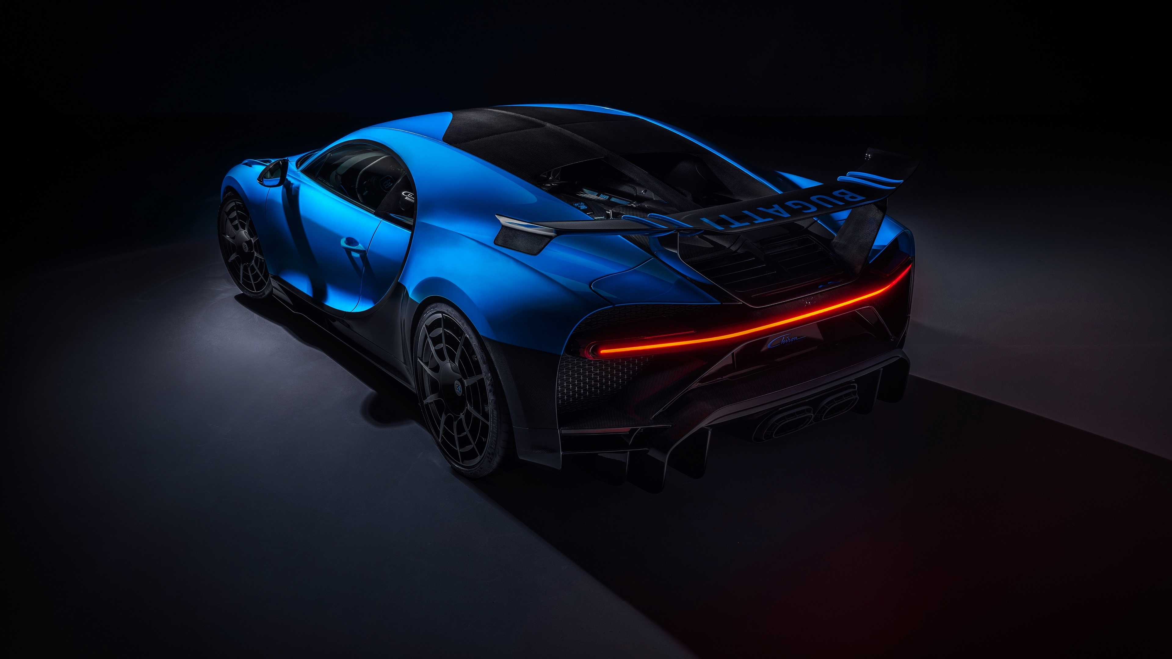 Bugatti Chiron Pur Sport rear view HD Wallpaper