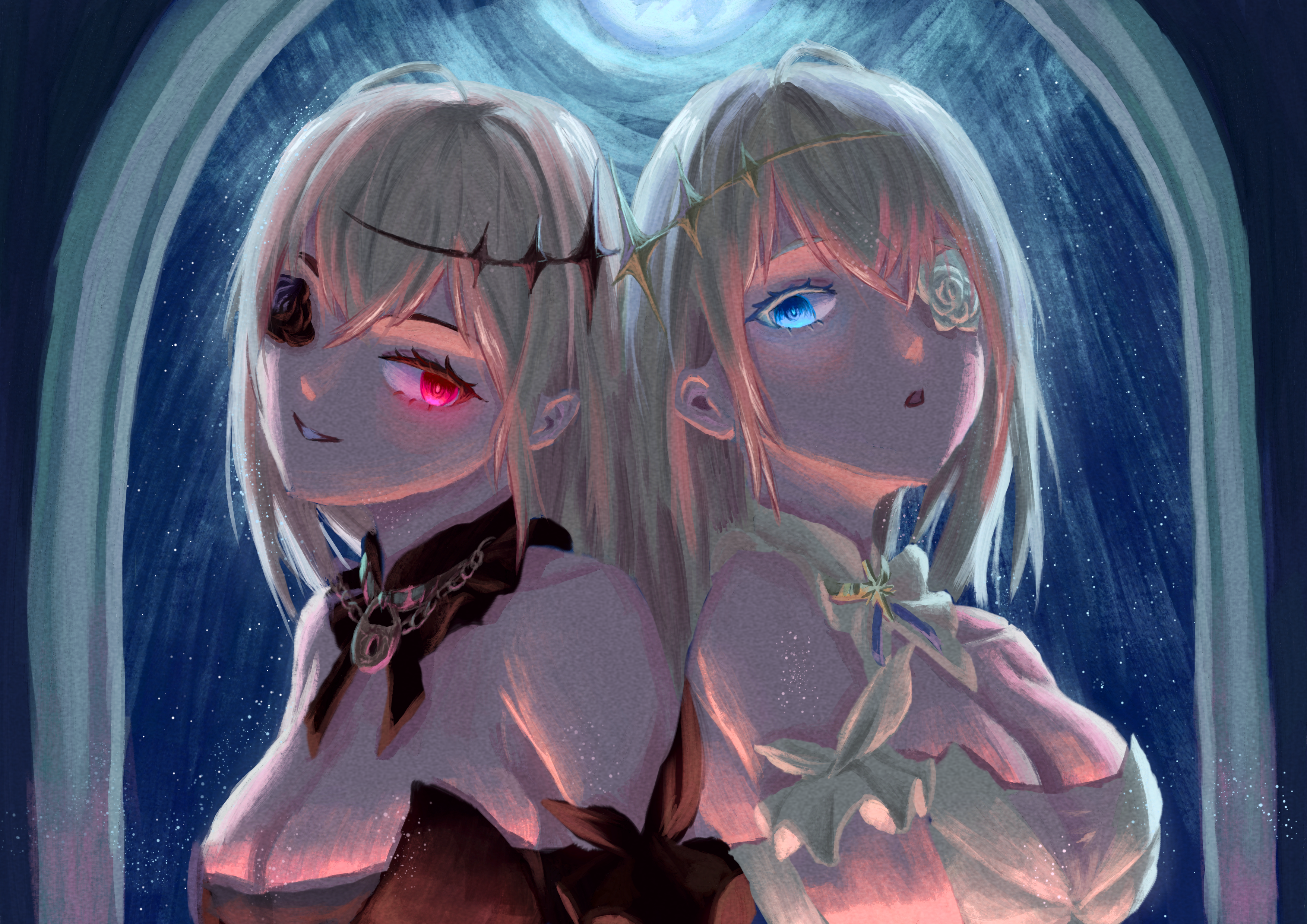 Emden and her twin from Azur Lane HD Wallpaper