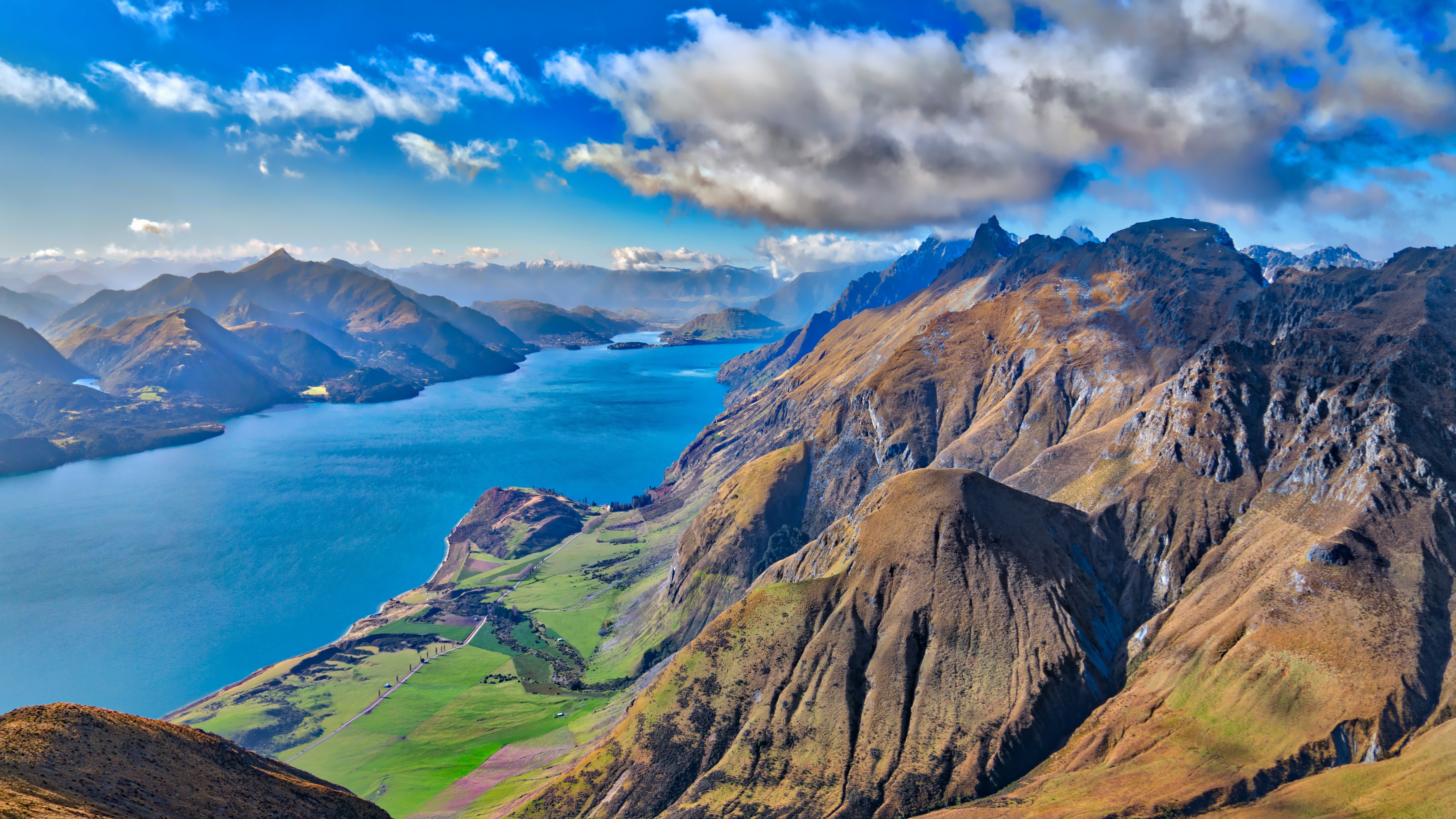 4K New Zealand Mountains and Lake HD Wallpaper