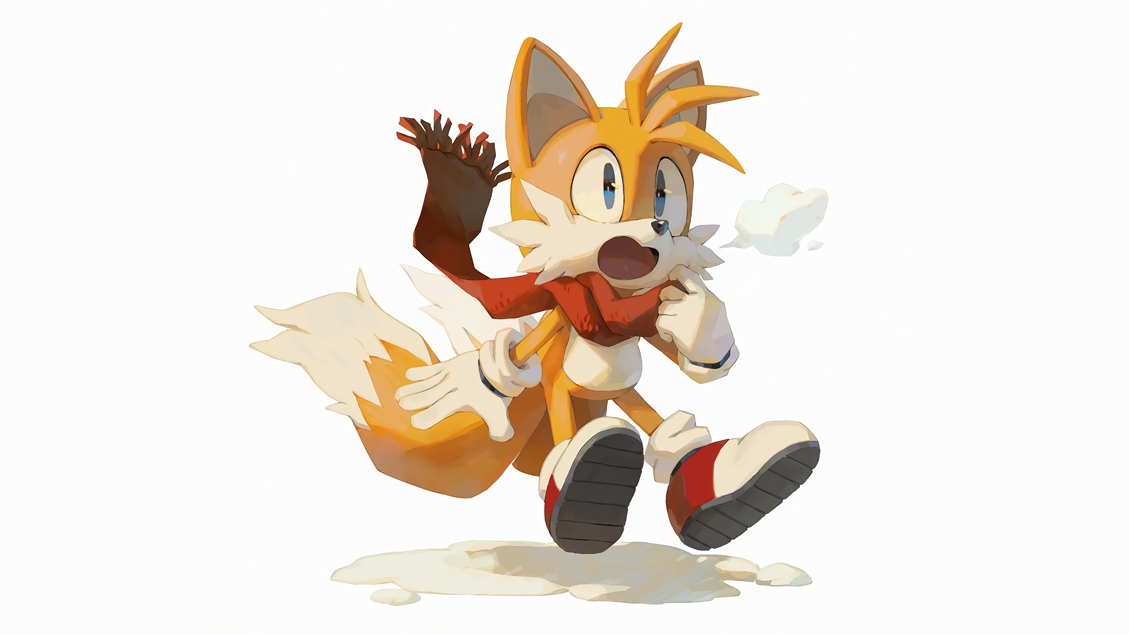 Tails from Sonic the Hedgehog wearing a scarf HD Wallpaper