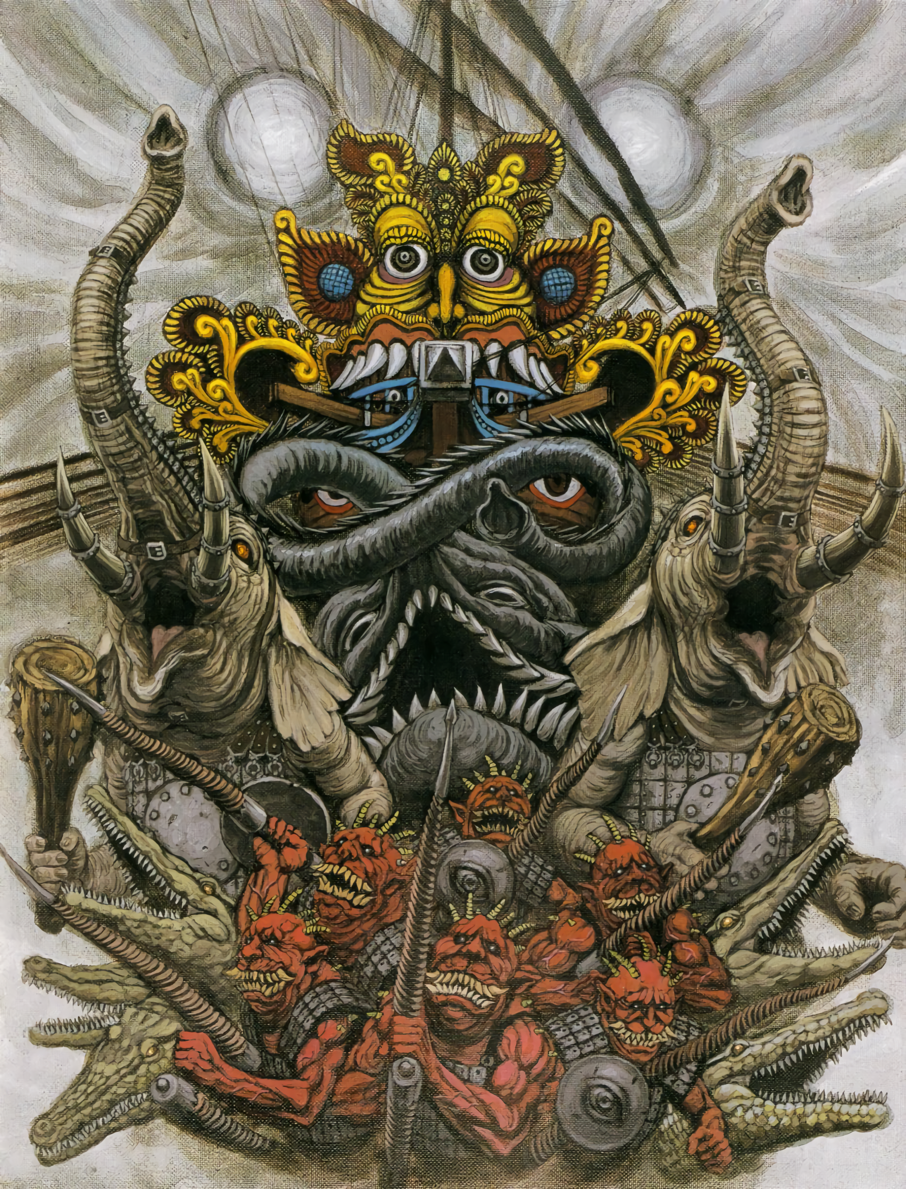 Berserk Fan Art: Monstrous Creatures and Warriors HD Phone Wallpaper