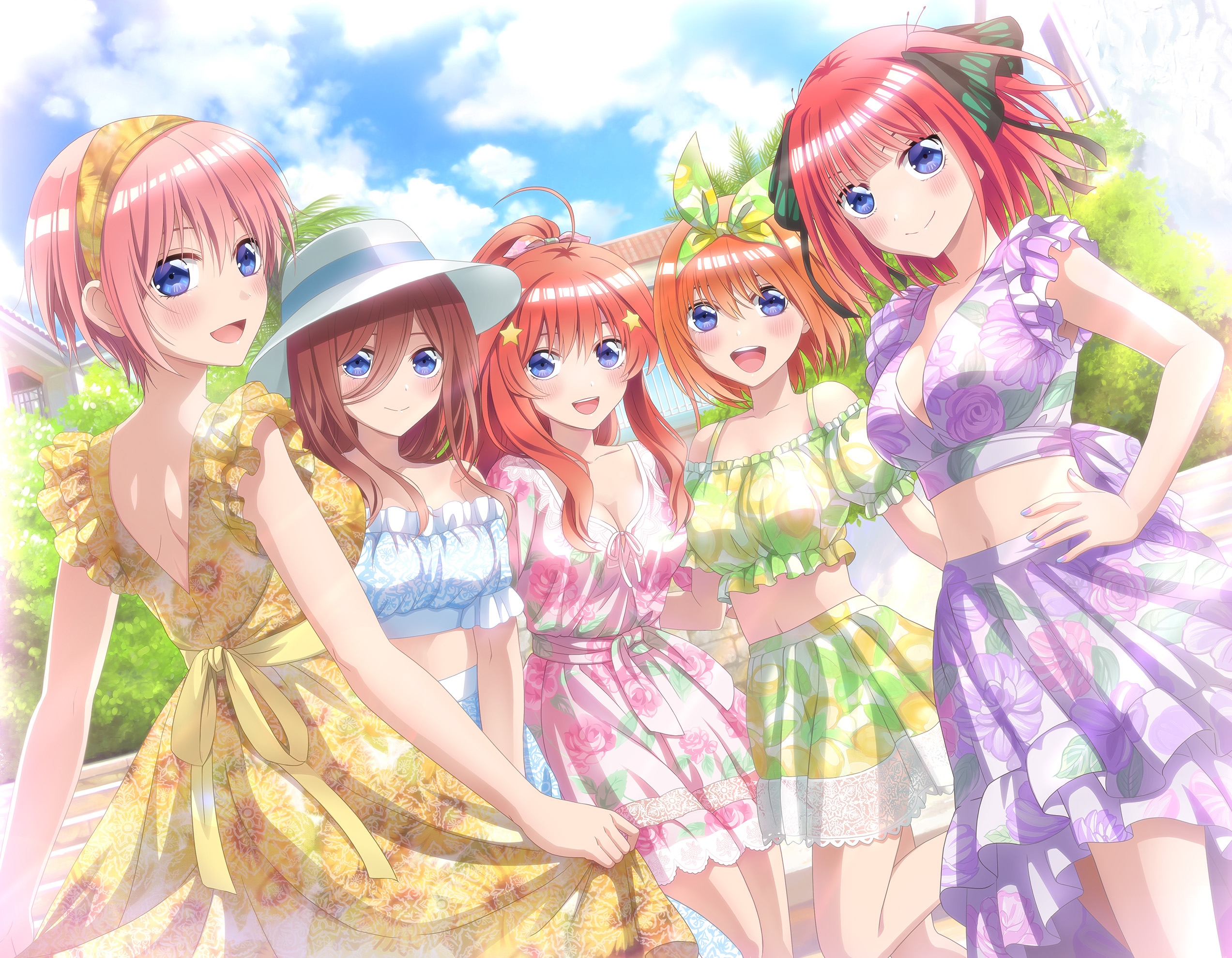 The Quintessential Quintuplets: Summer Outfits HD Wallpaper