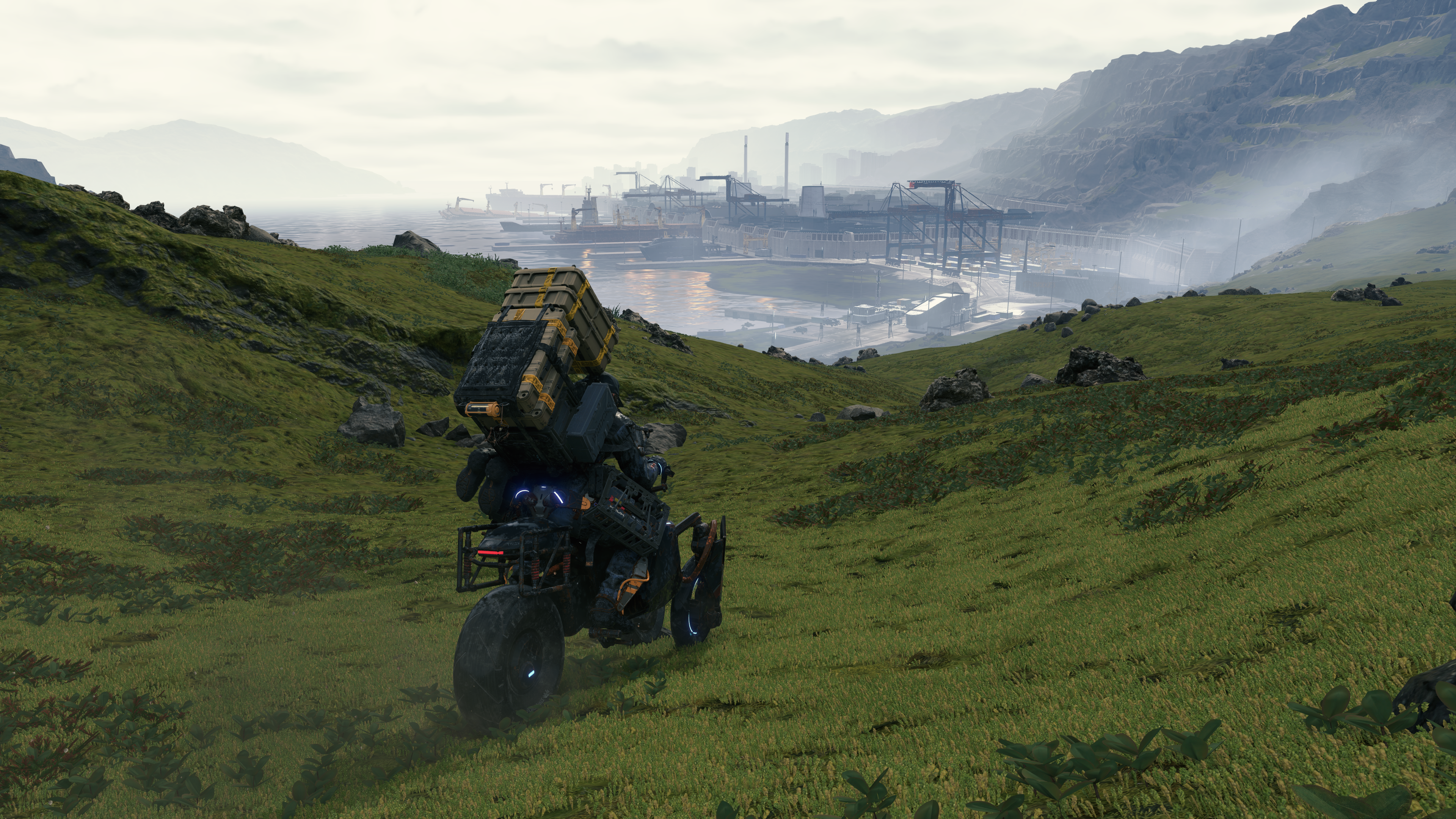 4K Death Stranding video game landscape HD Wallpaper
