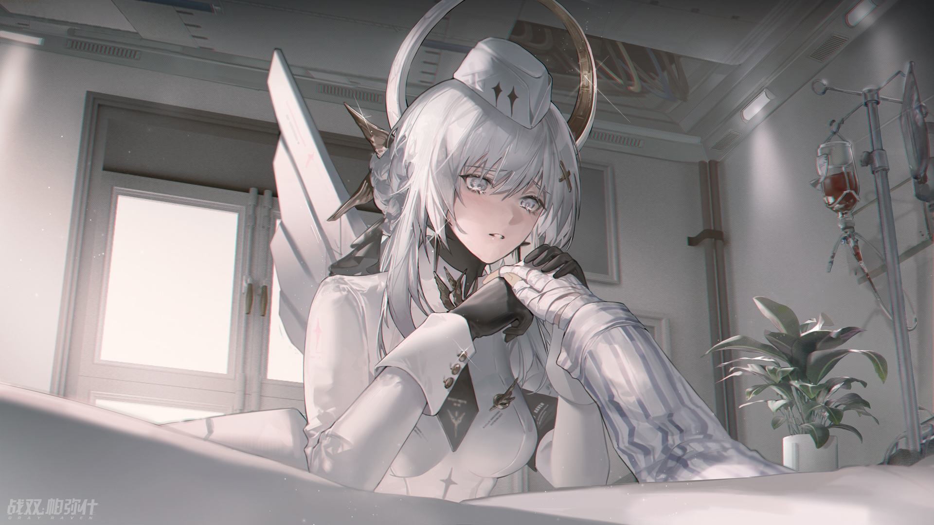 Punishing: Gray Raven anime girl in hospital HD Wallpaper