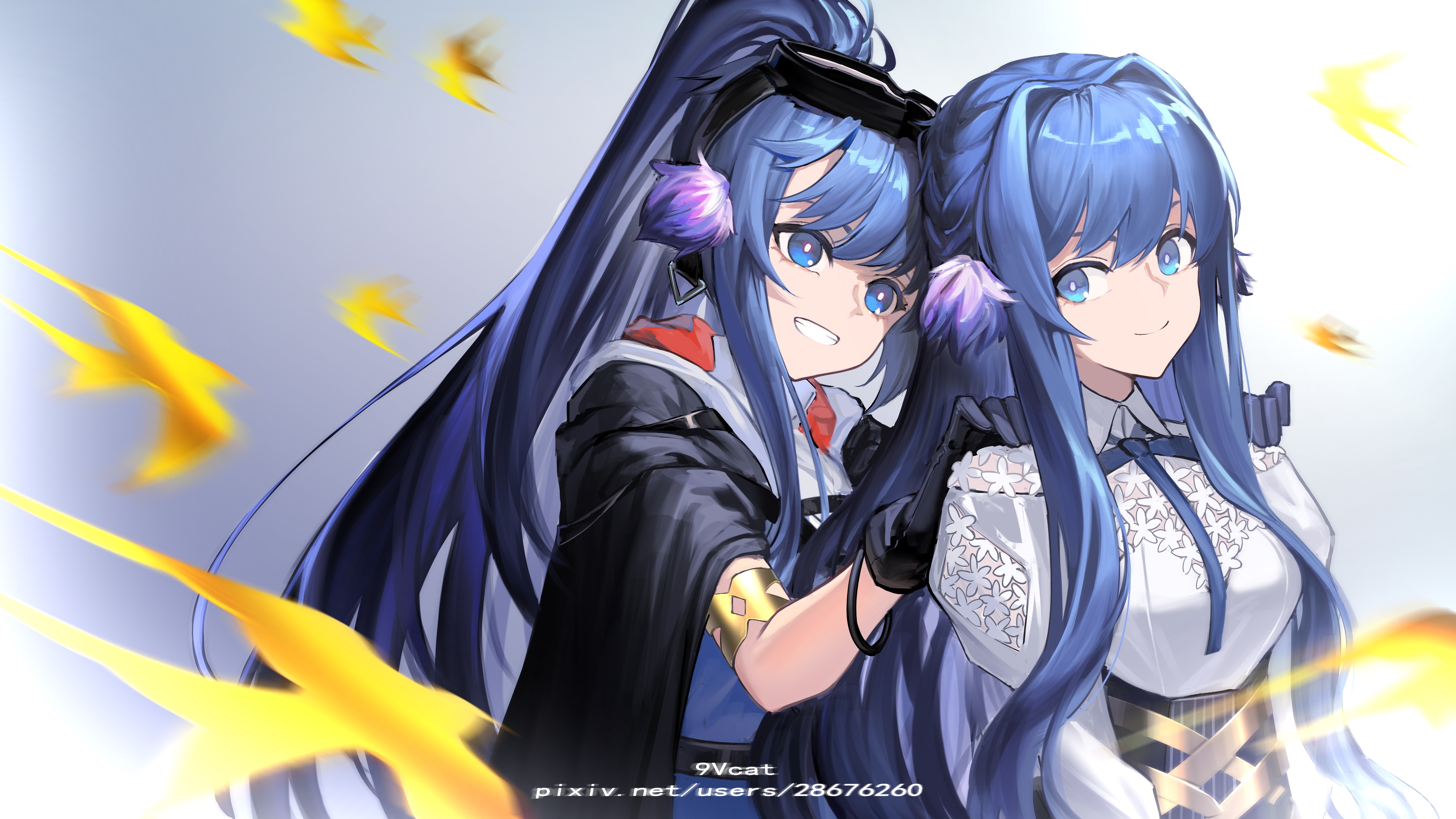 Arknights Astesia and Astgenne fan art HD Wallpaper