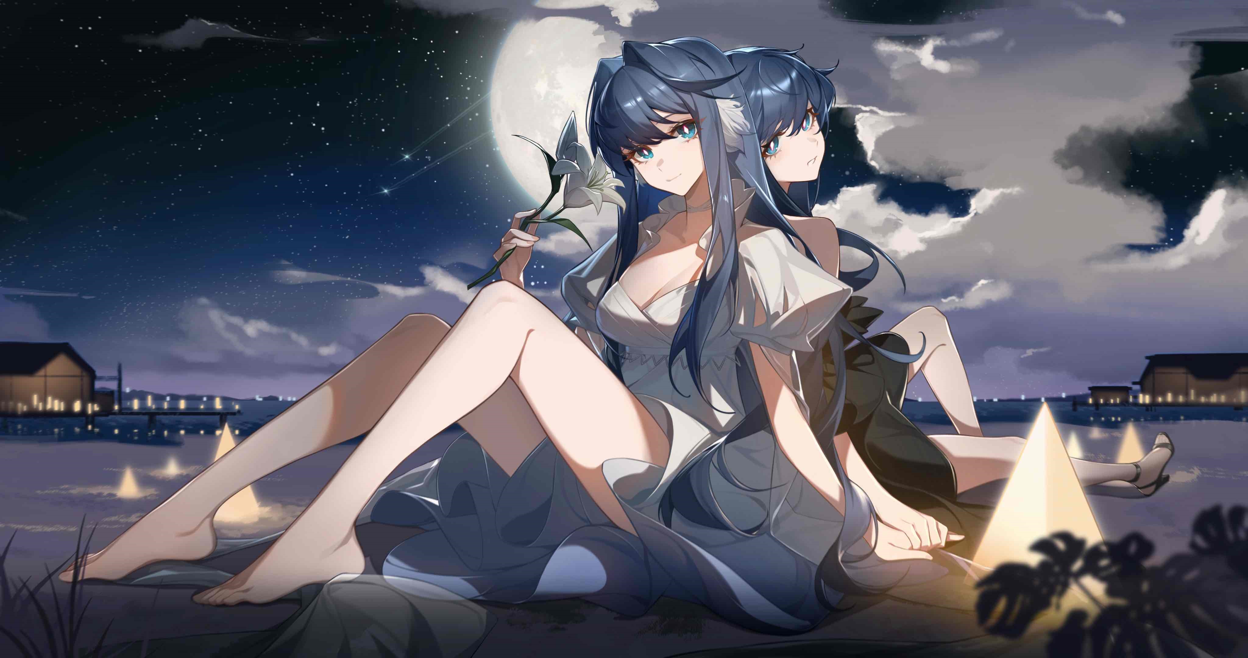 Arknights Astgenne and Astesia fan art HD Wallpaper