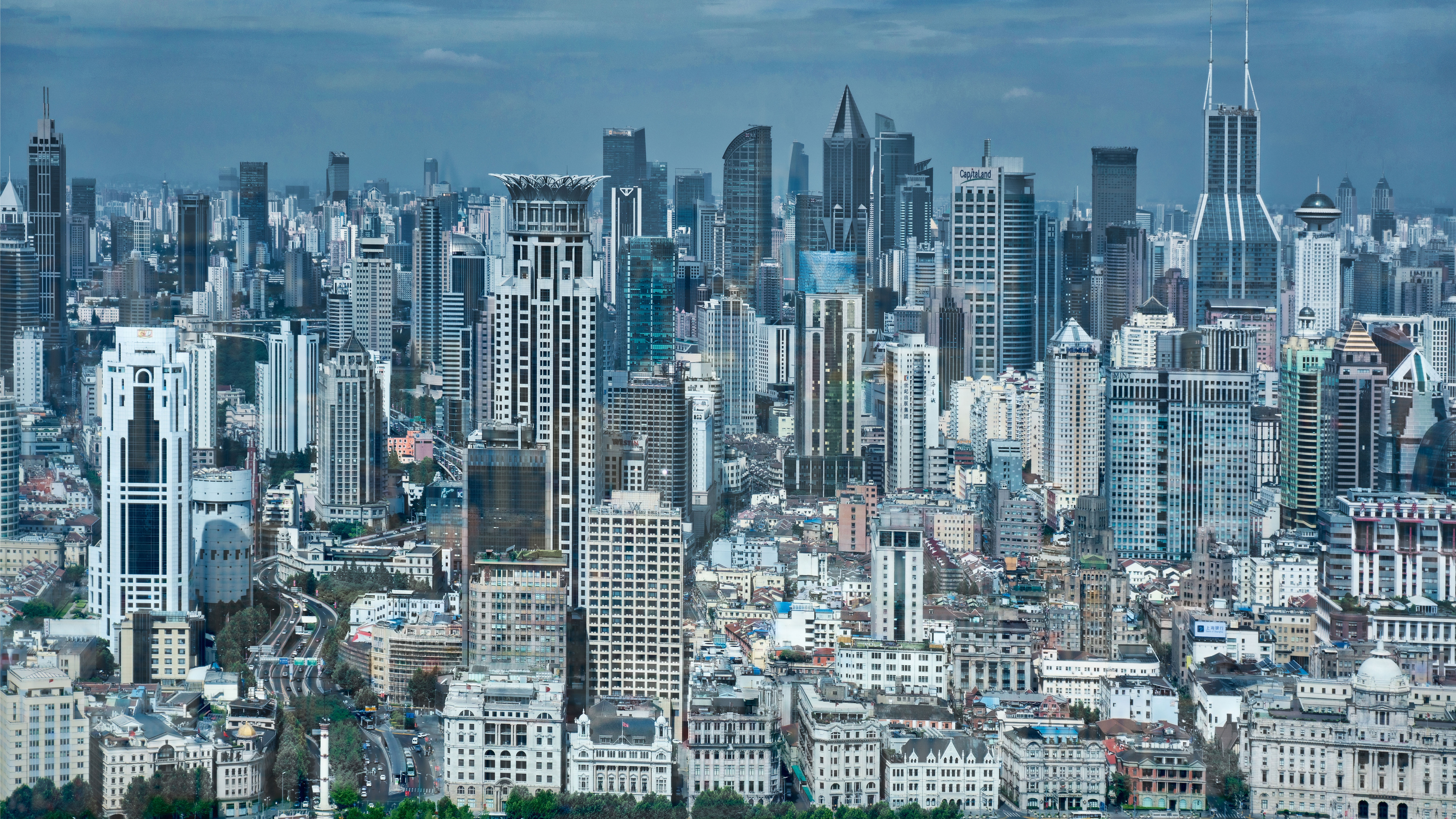 4K Shanghai China Cityscape Buildings HD Wallpaper