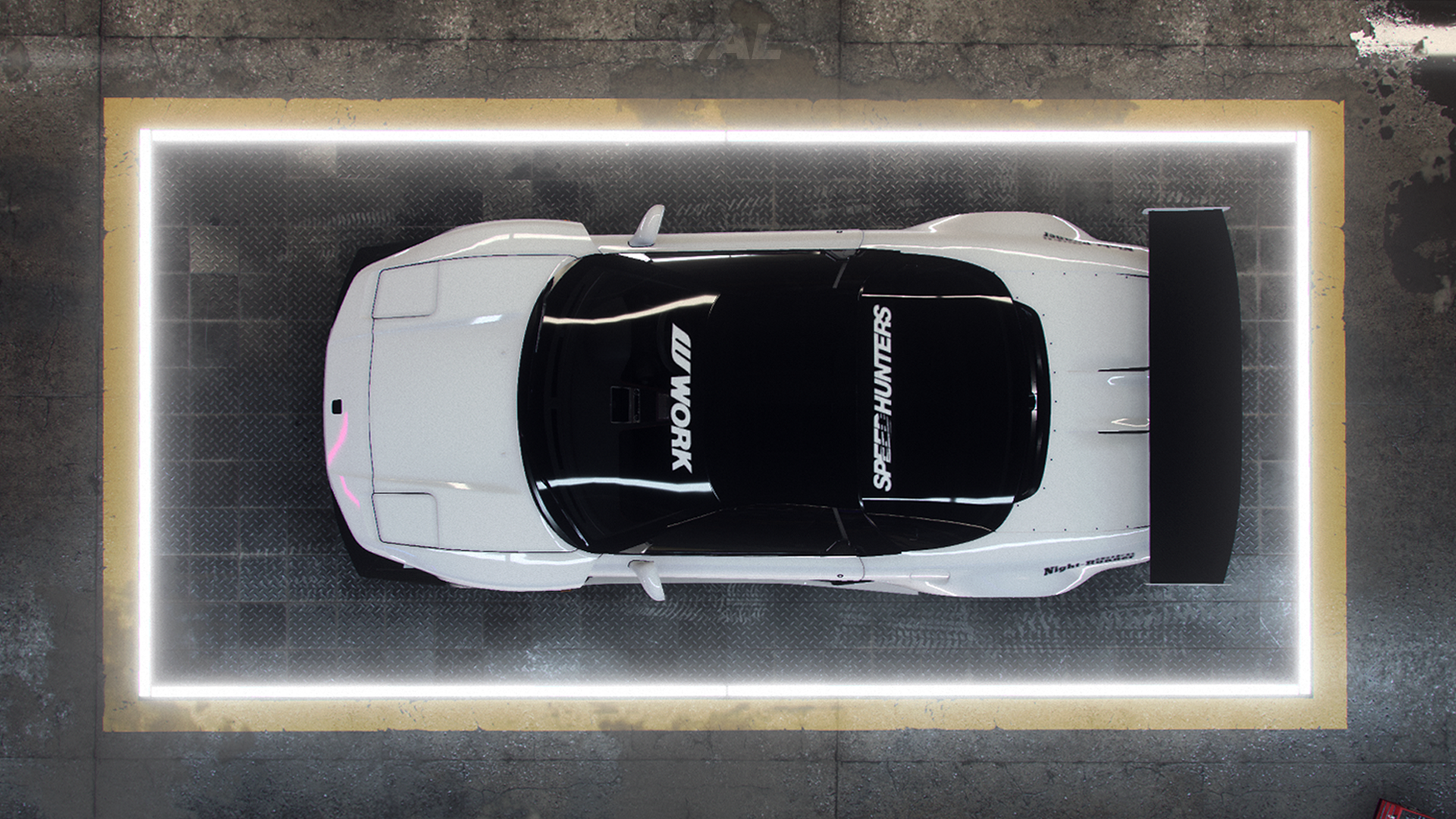 White Honda NSX mk1 with Speedhunters livery HD Wallpaper