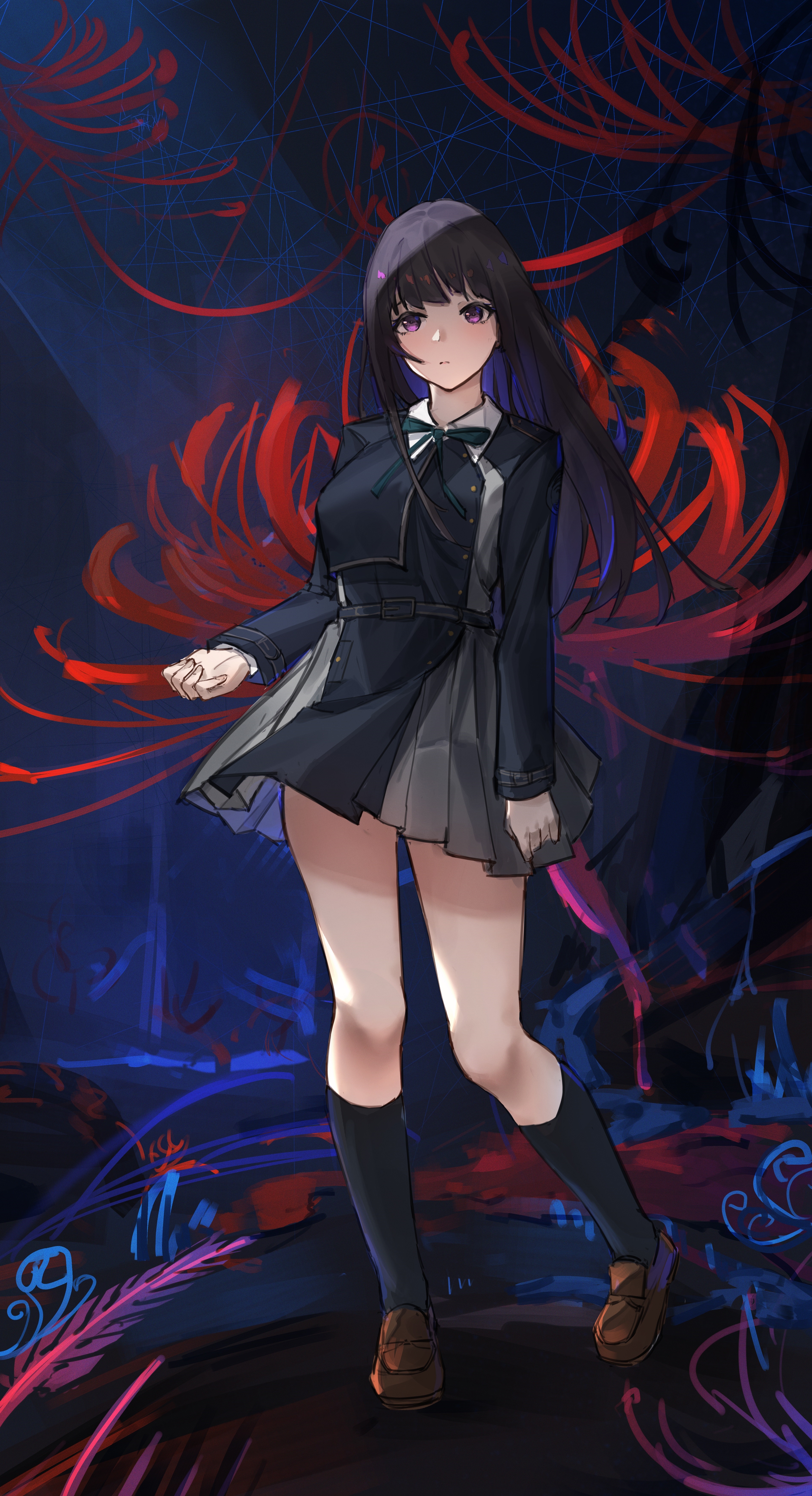 Inoue Takina from Lycoris Recoil fan art HD Phone Wallpaper
