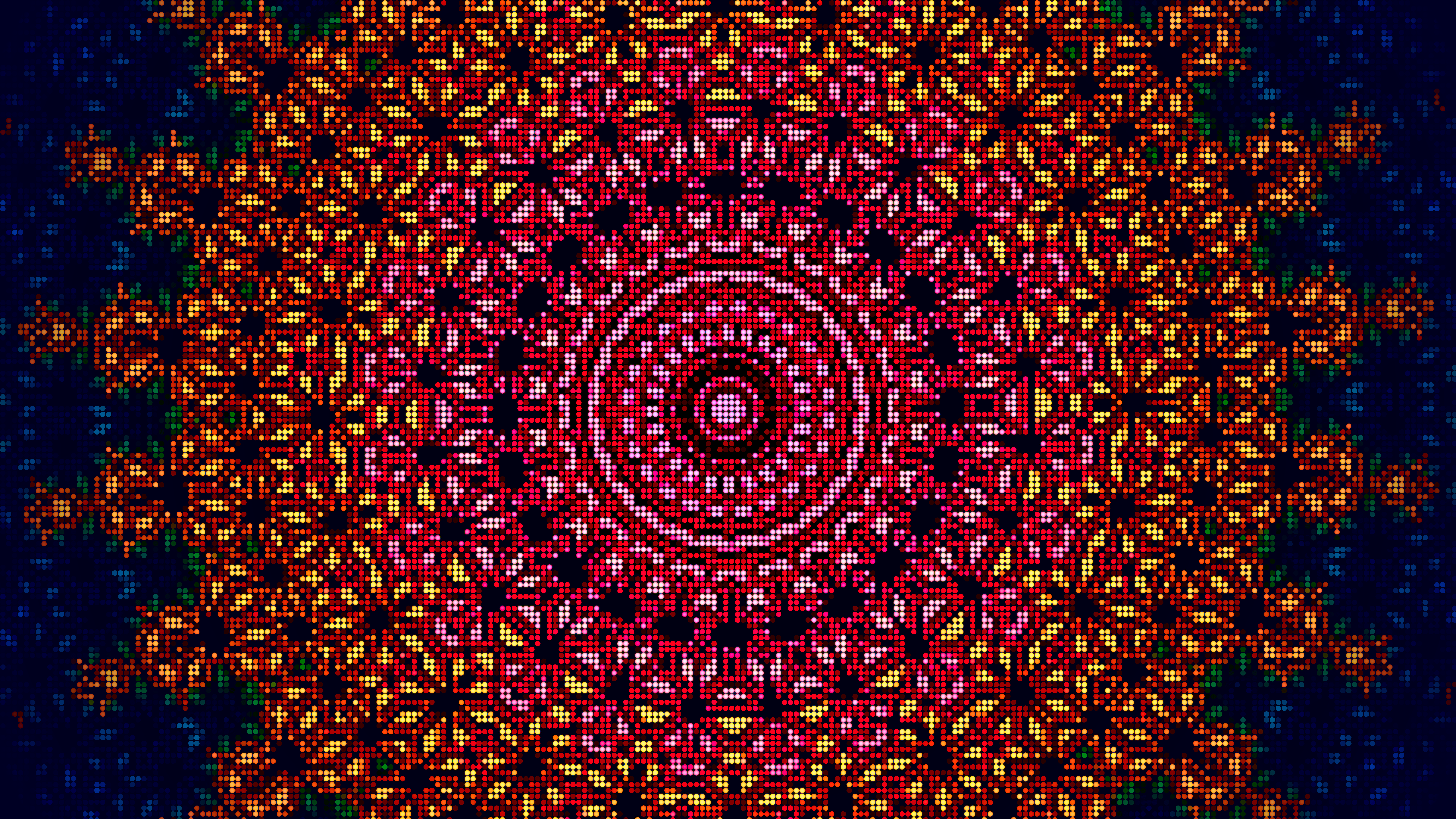 4K Abstract Psychedelic Kaleidoscope Pattern HD Wallpaper