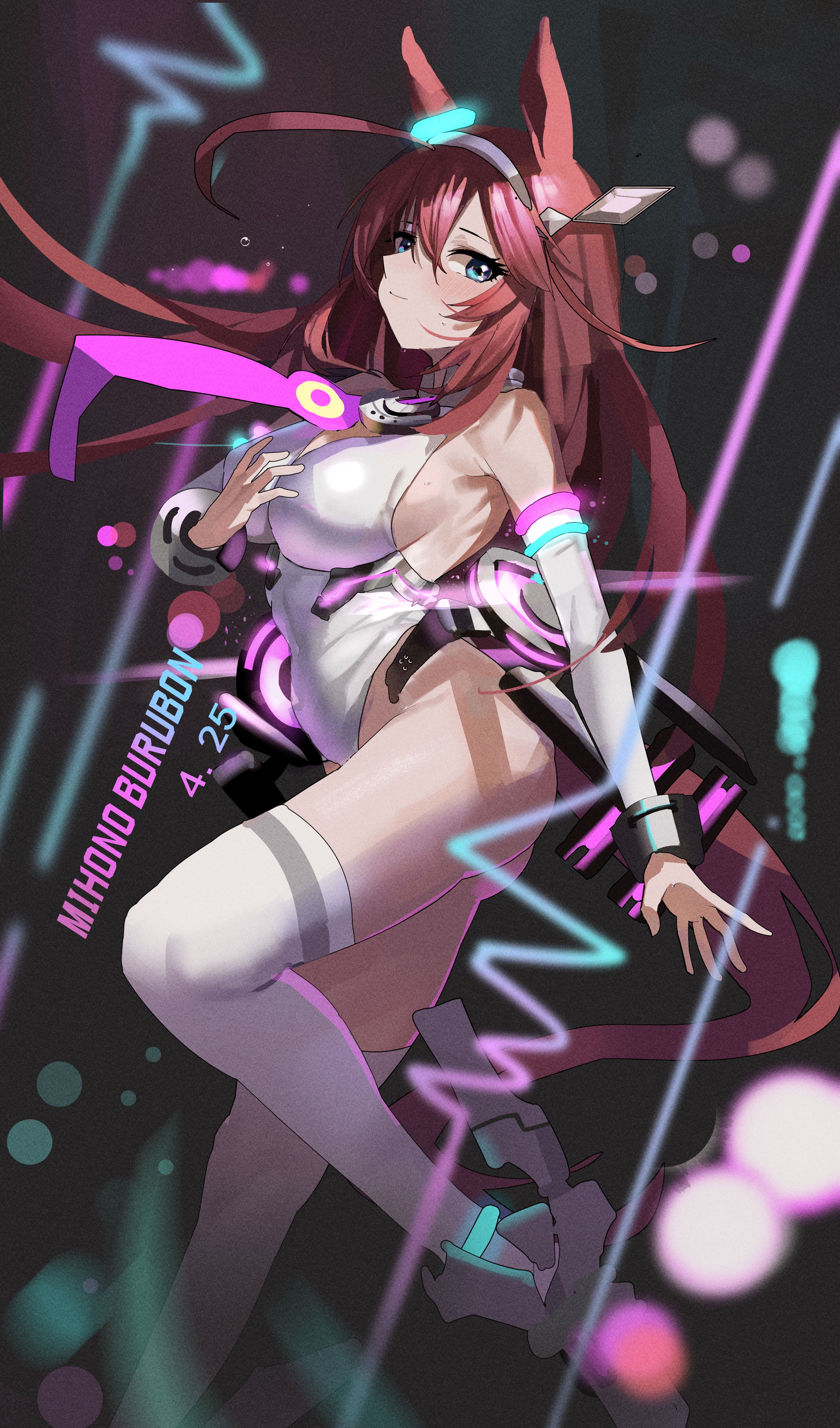 Mihono Bourbon from Uma Musume Pretty Derby Fan Art HD Phone Wallpaper