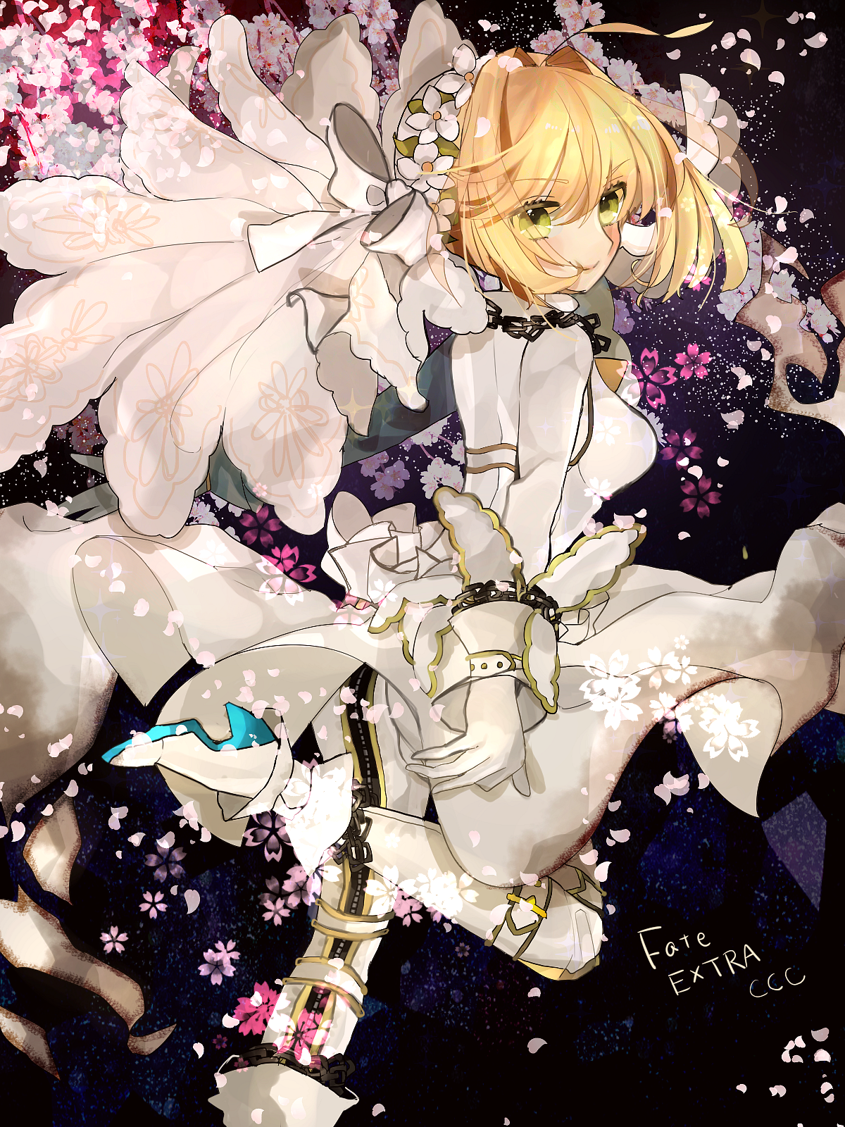 Nero Claudius Saber Bride Fate/Extra CCC Fan Art HD Phone Wallpaper