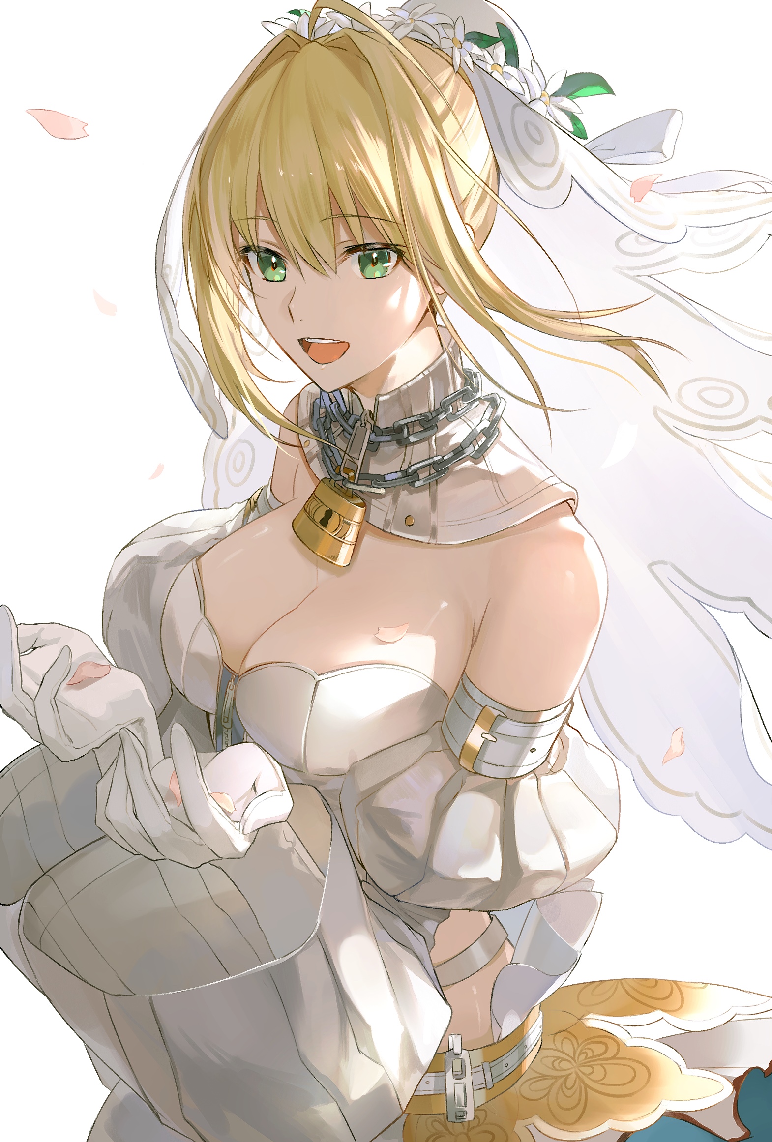 Nero Claudius in a Wedding Dress with Chains HD Phone Wallpaper