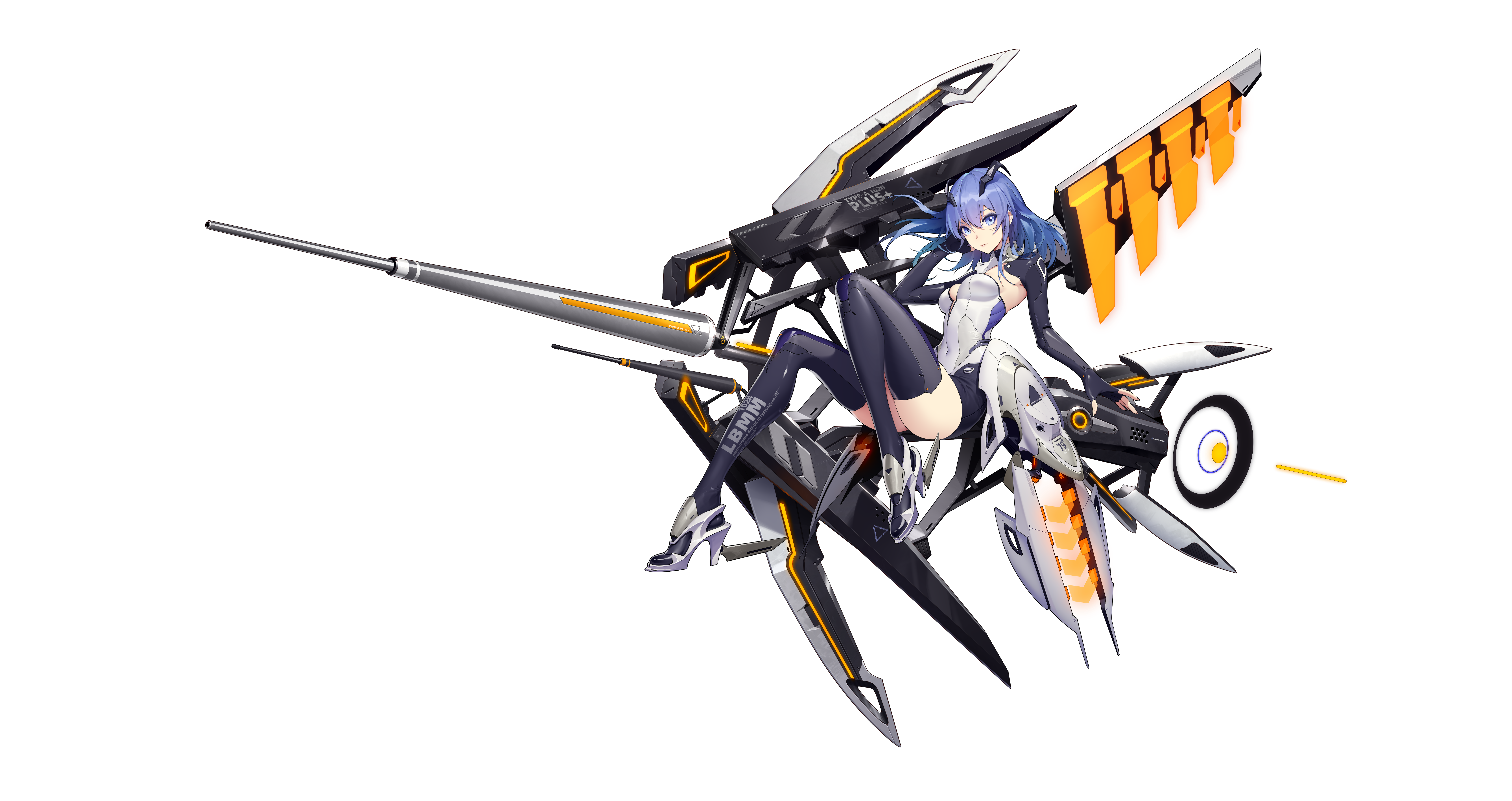 4K Beatless Type-005 Lacia on a mech HD Wallpaper