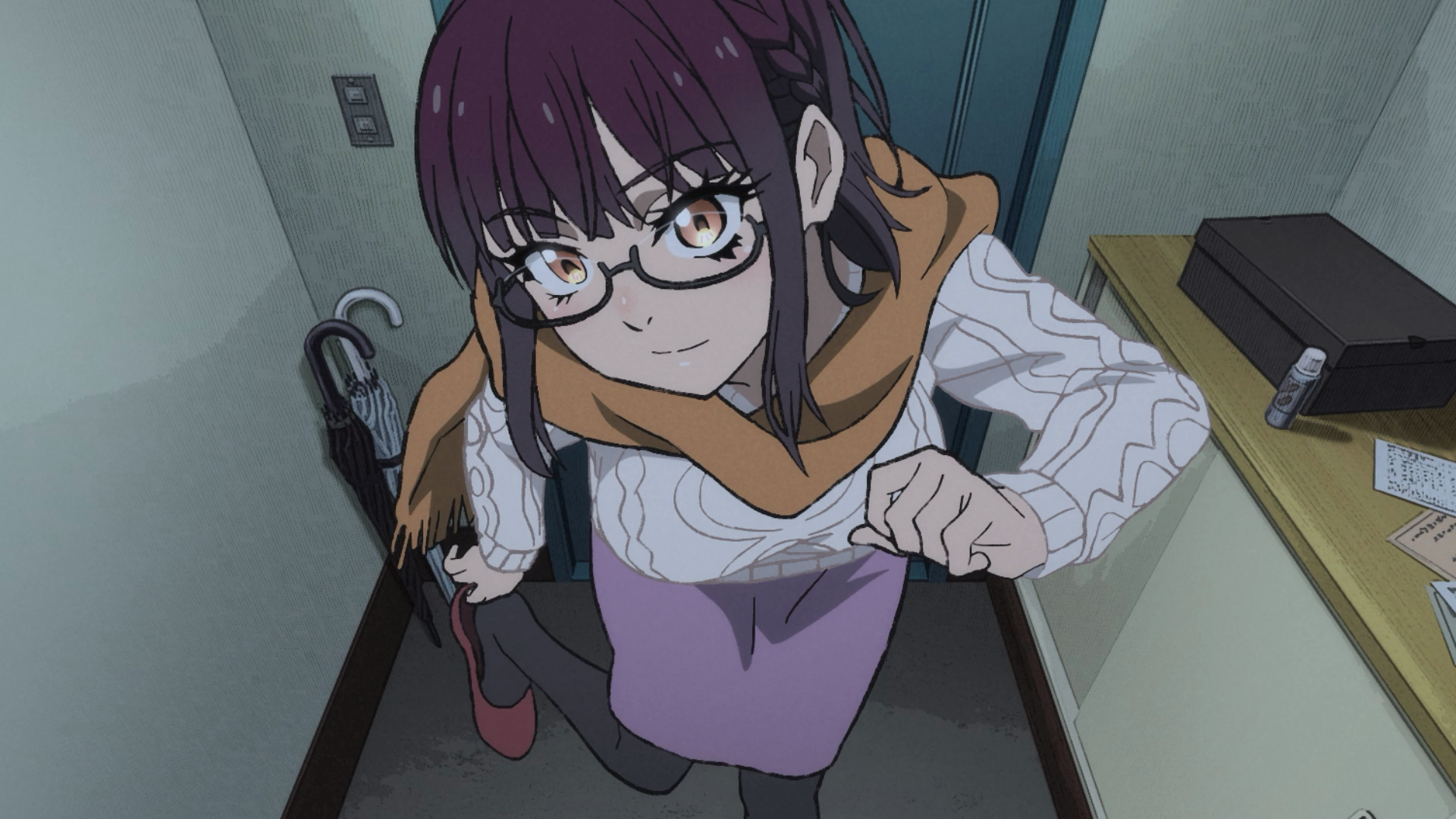 Sumika Fujimiya from Isekai Ojisan wearing glasses HD Wallpaper