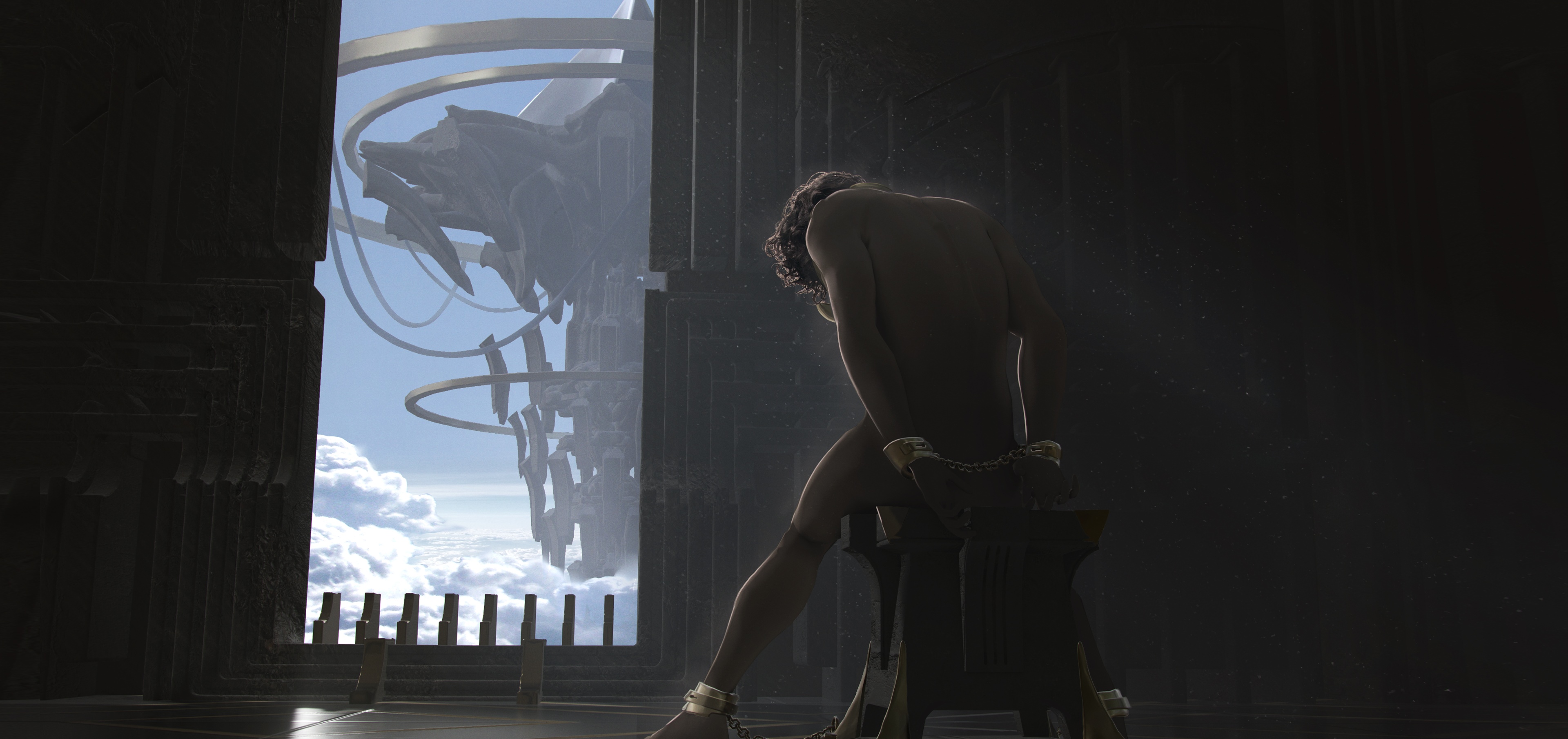 4K Nude in Chains HD Wallpaper