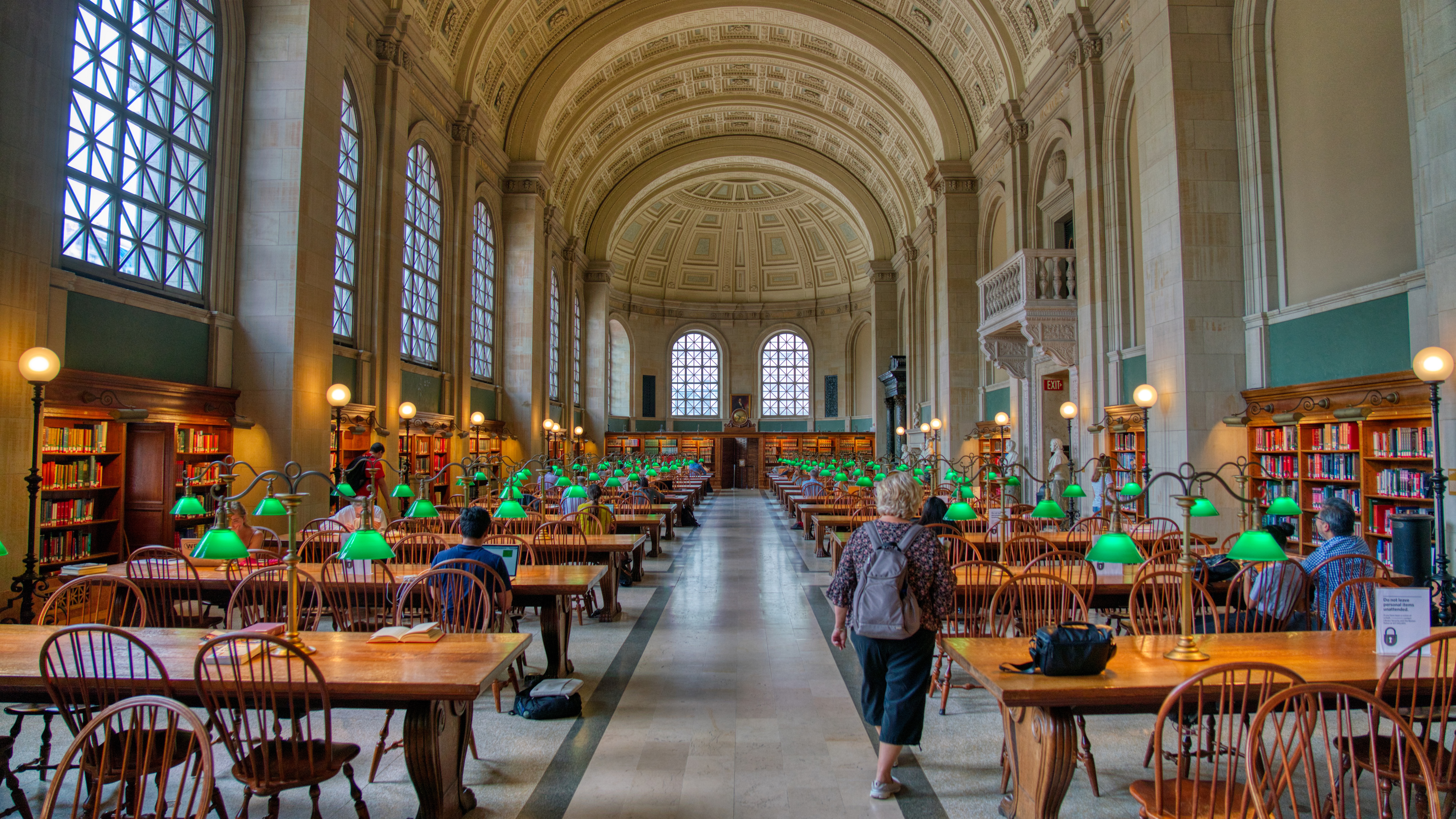 Trey Ratcliff's 4K Library Interior HD Wallpaper