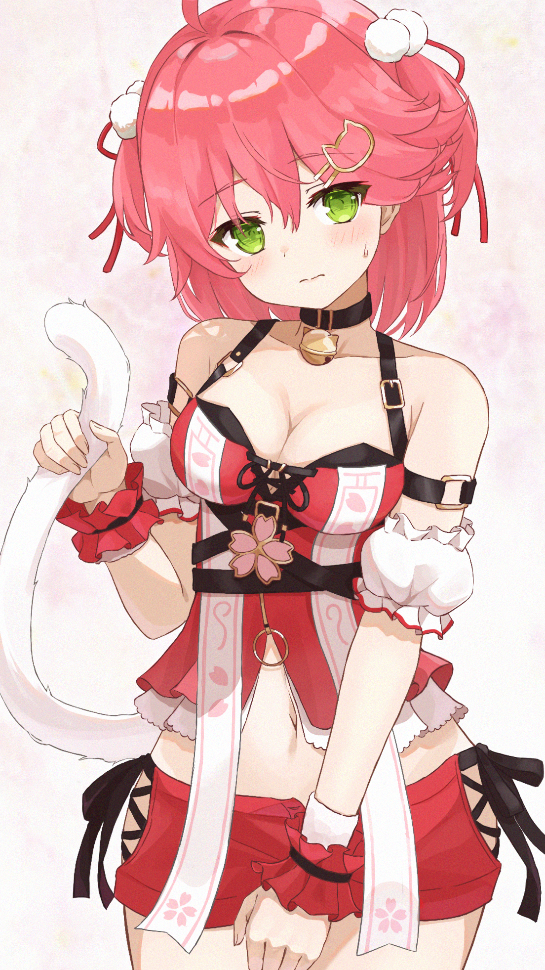 Sakura Miko in a Neko Outfit HD Phone Wallpaper