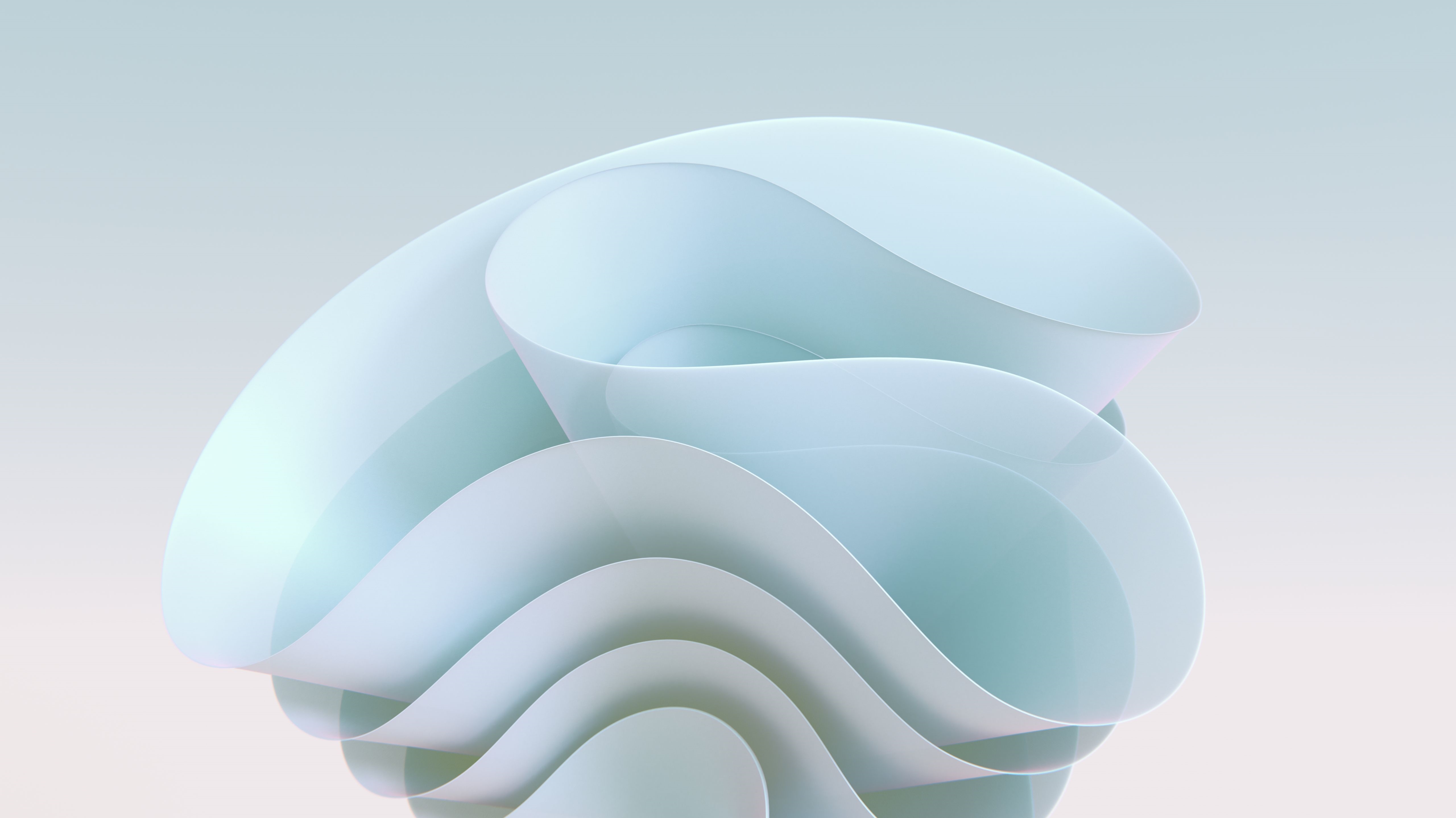 4K abstract flowing shapes HD Wallpaper