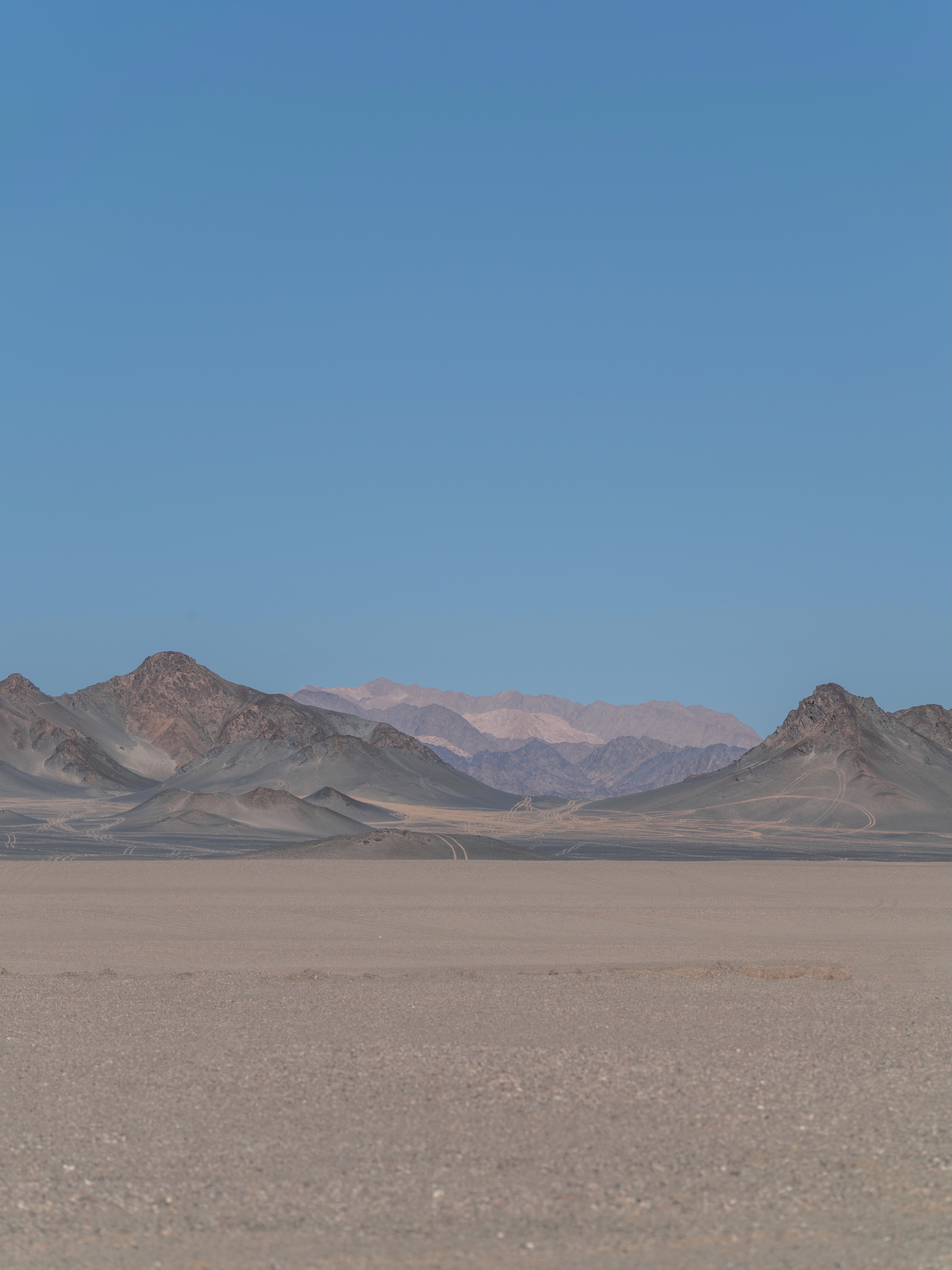 Tibet Mountain View with Clear Sky HD Phone Wallpaper
