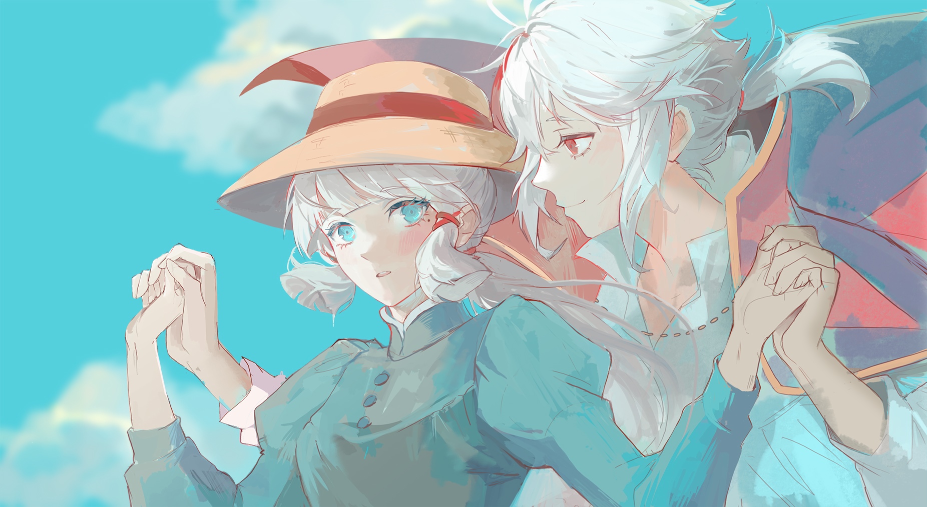 Sophie and Howl from Howl's Moving Castle HD Wallpaper